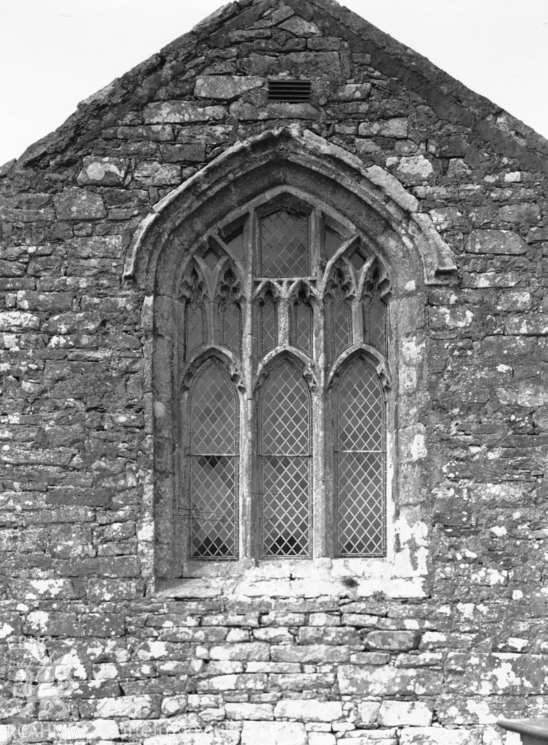 Exterior view showing east window.