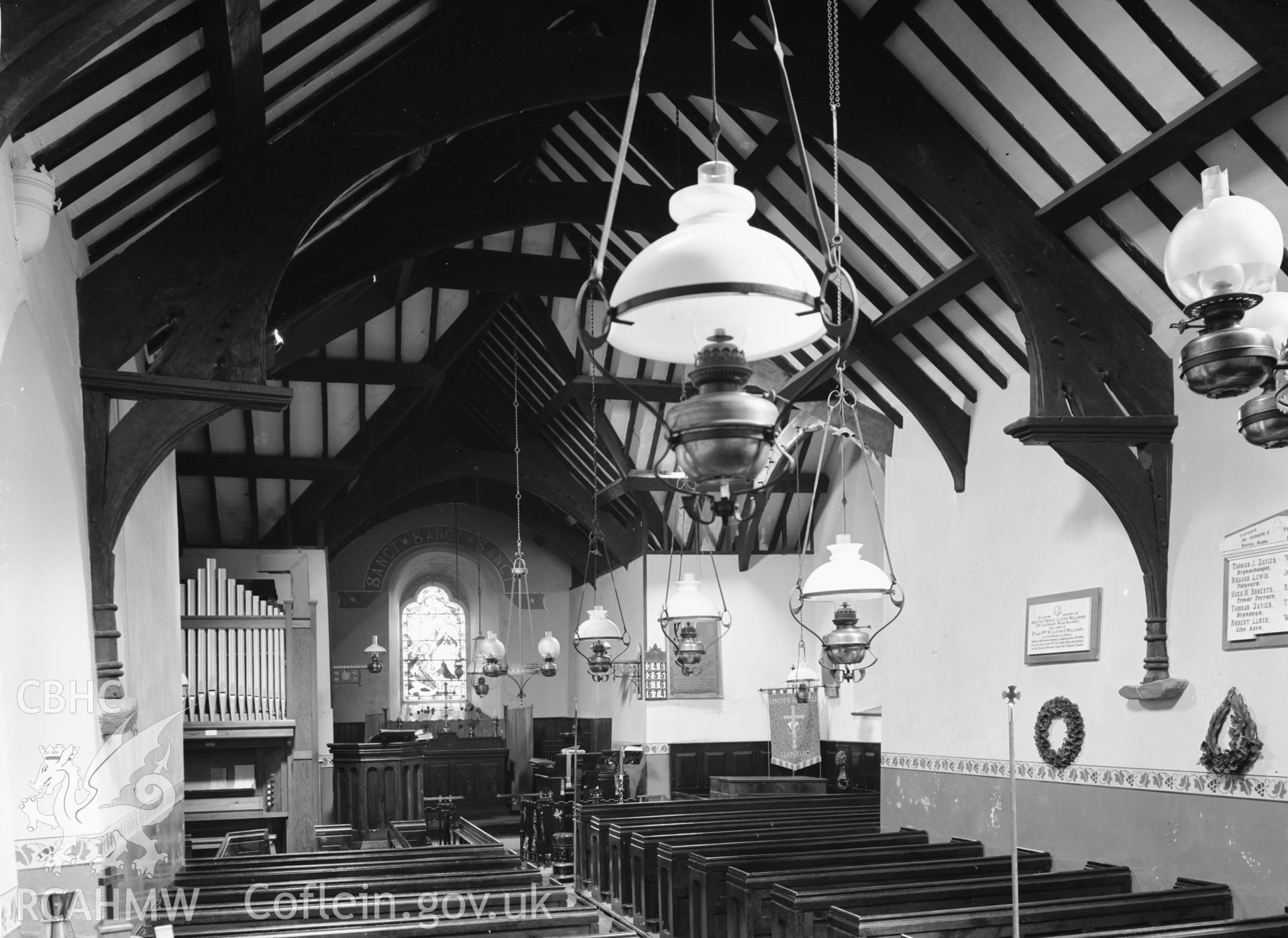 Interior view looking east.