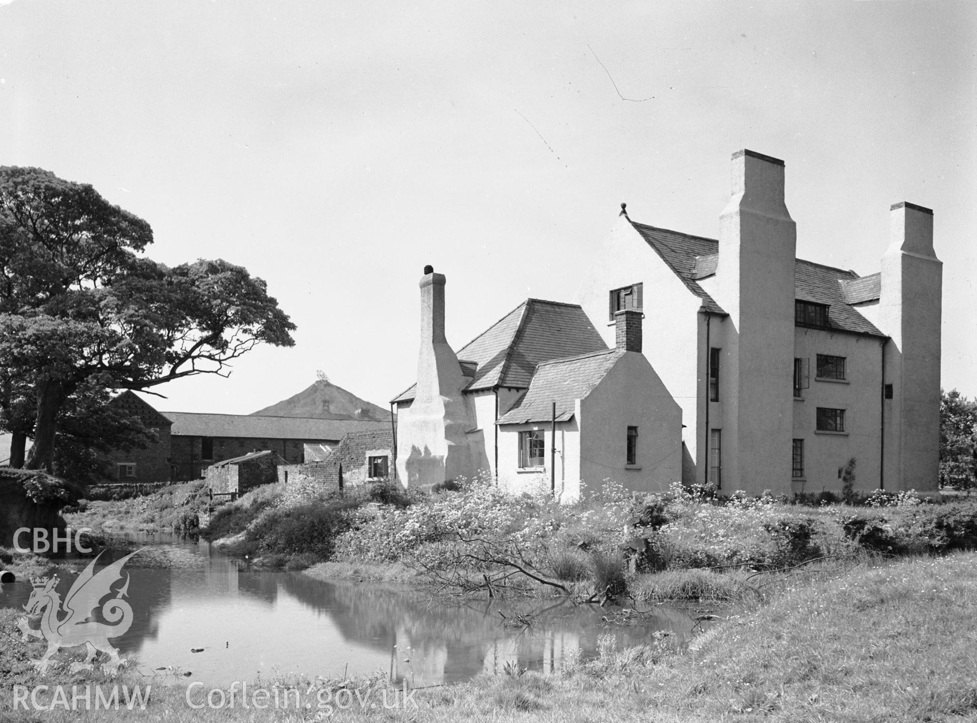 Exterior: the house and moat