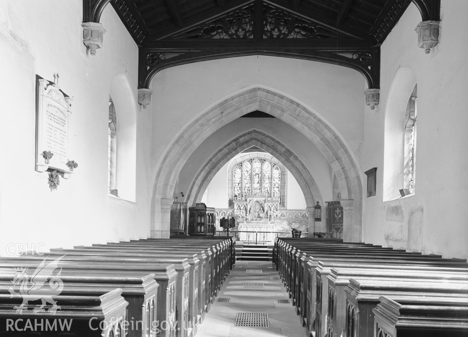 Interior view looking east.