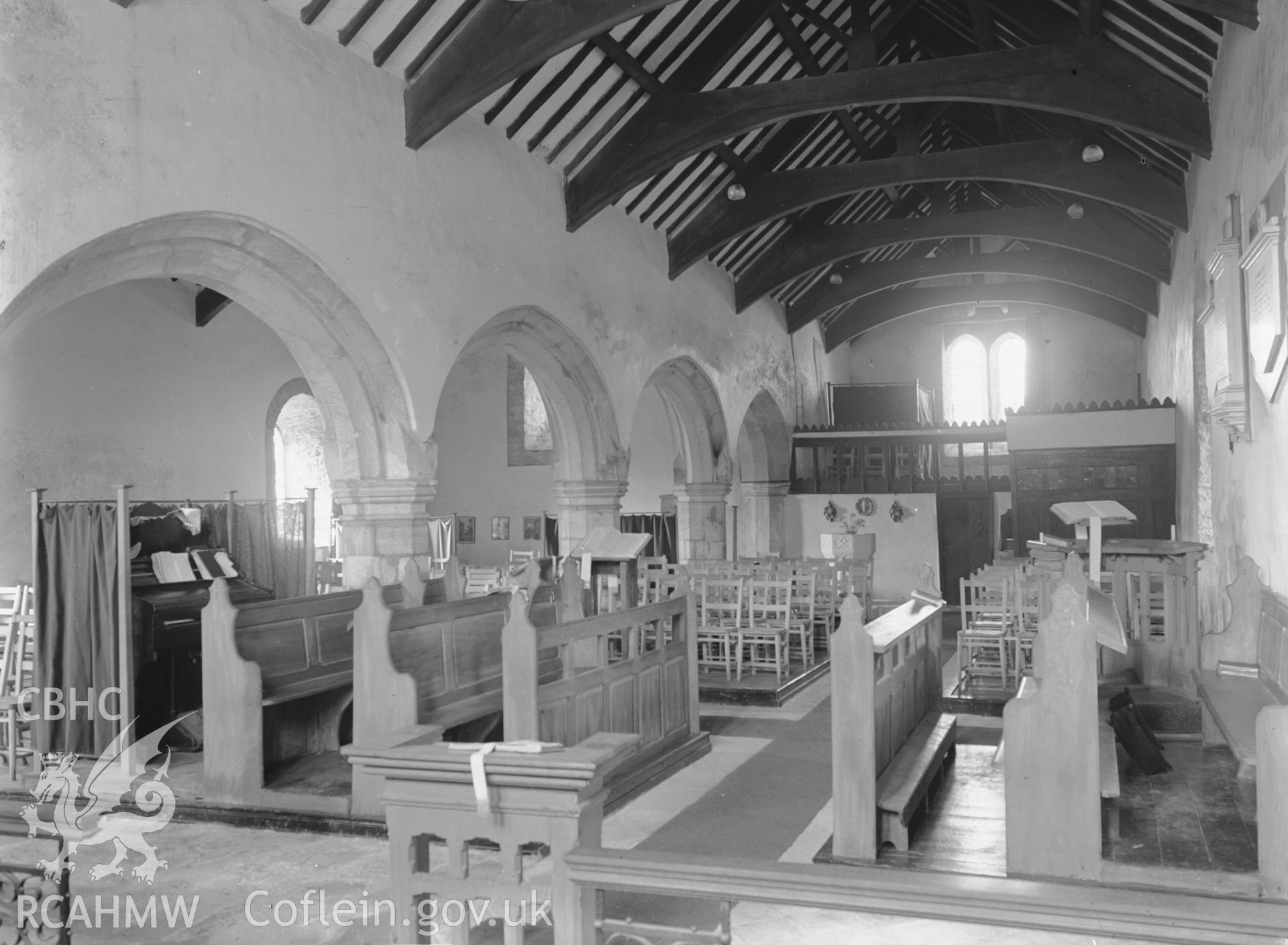 Interior view looking south-west in the north nave.