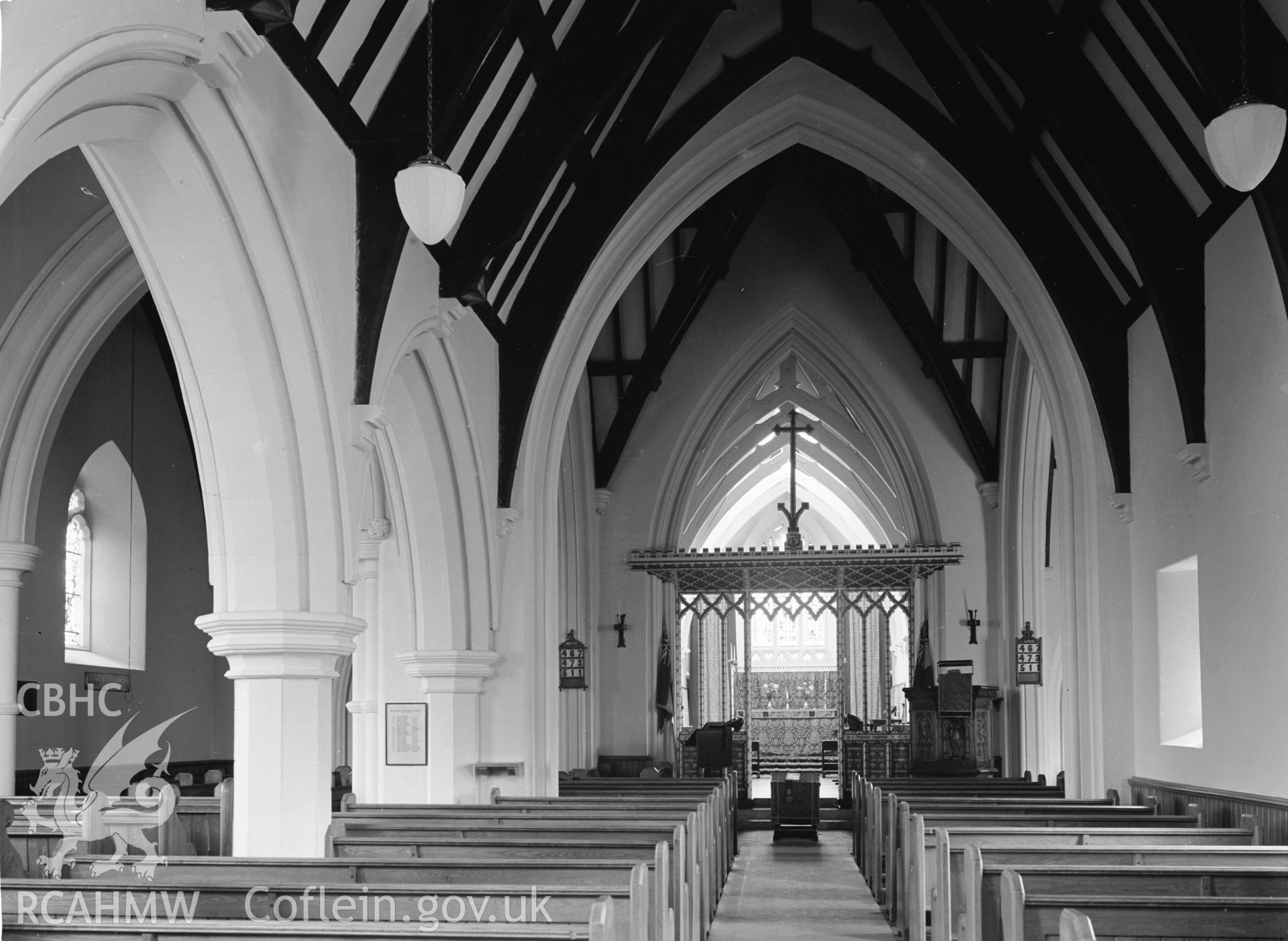 Interior view looking east.