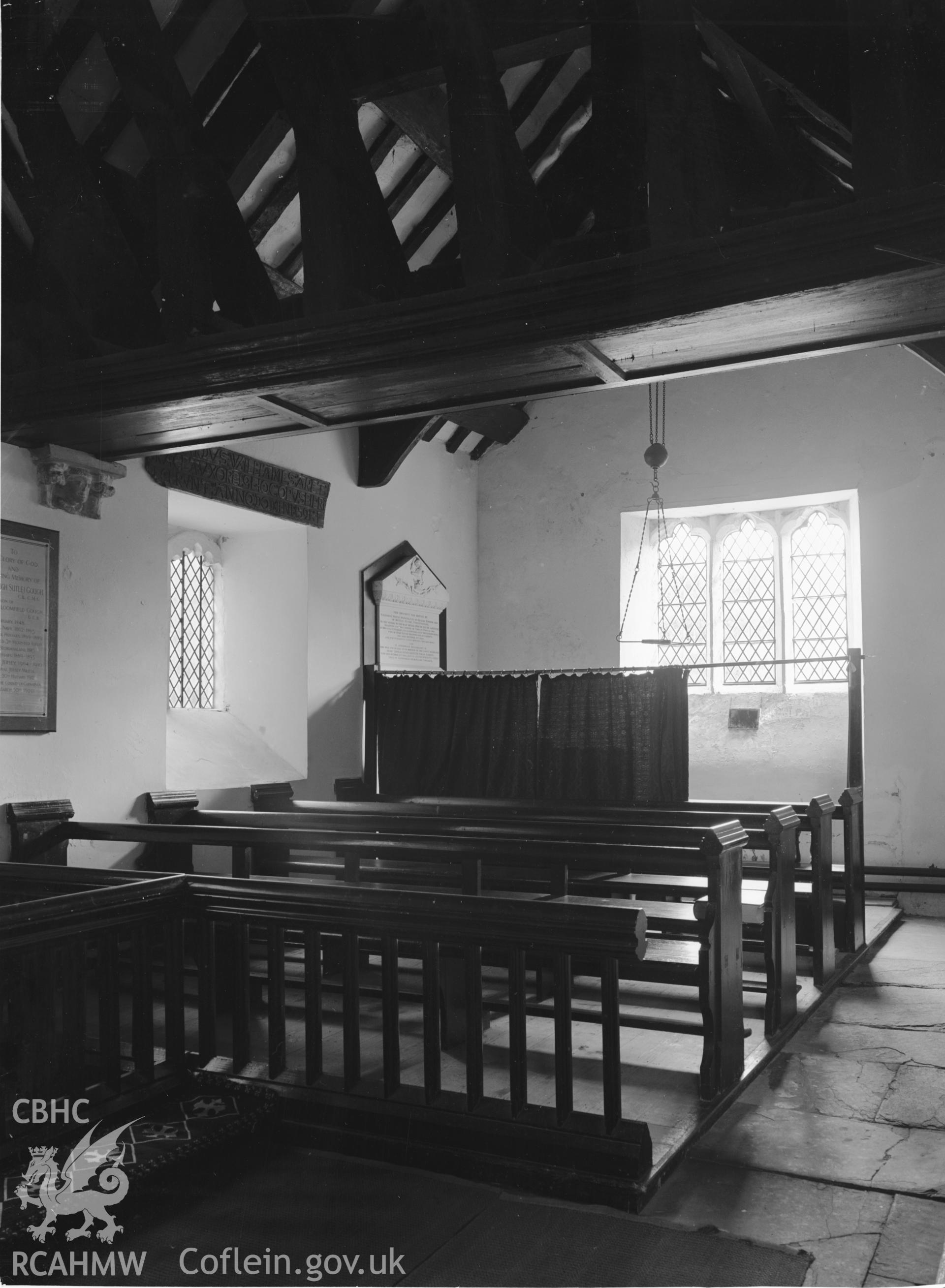 Interior view looking into south transept