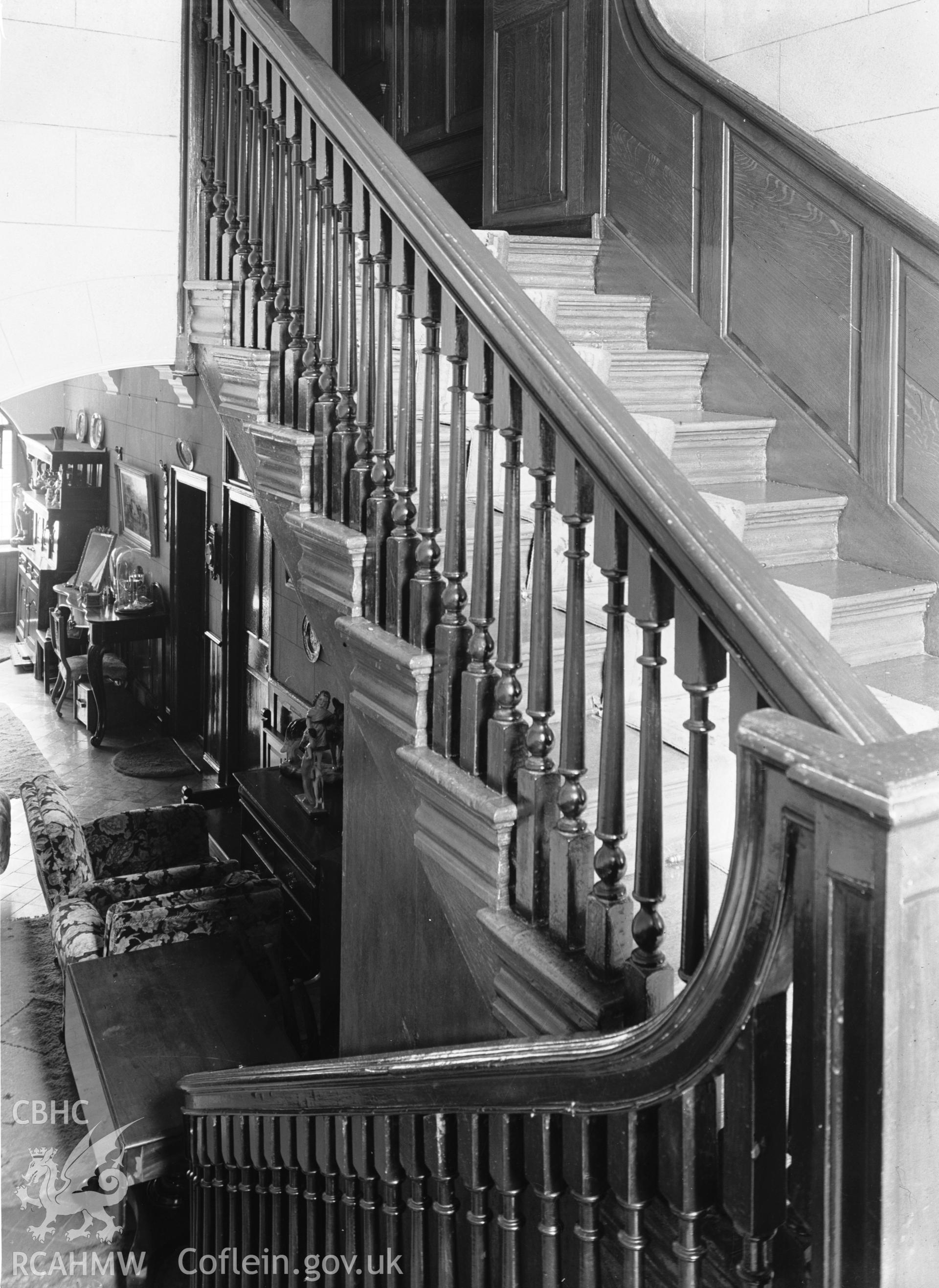 Interior view showing staircase.