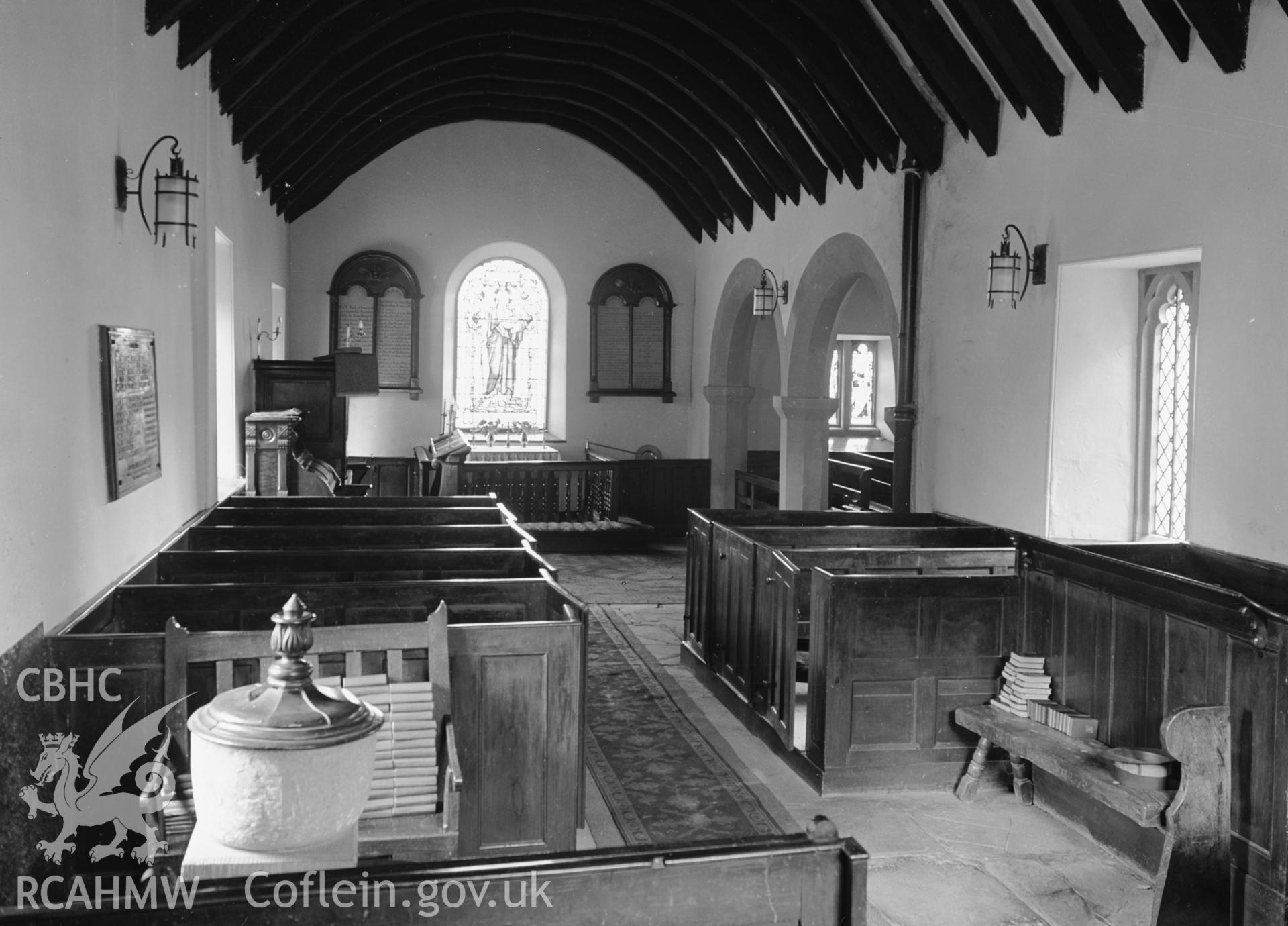 Interior view looking east.