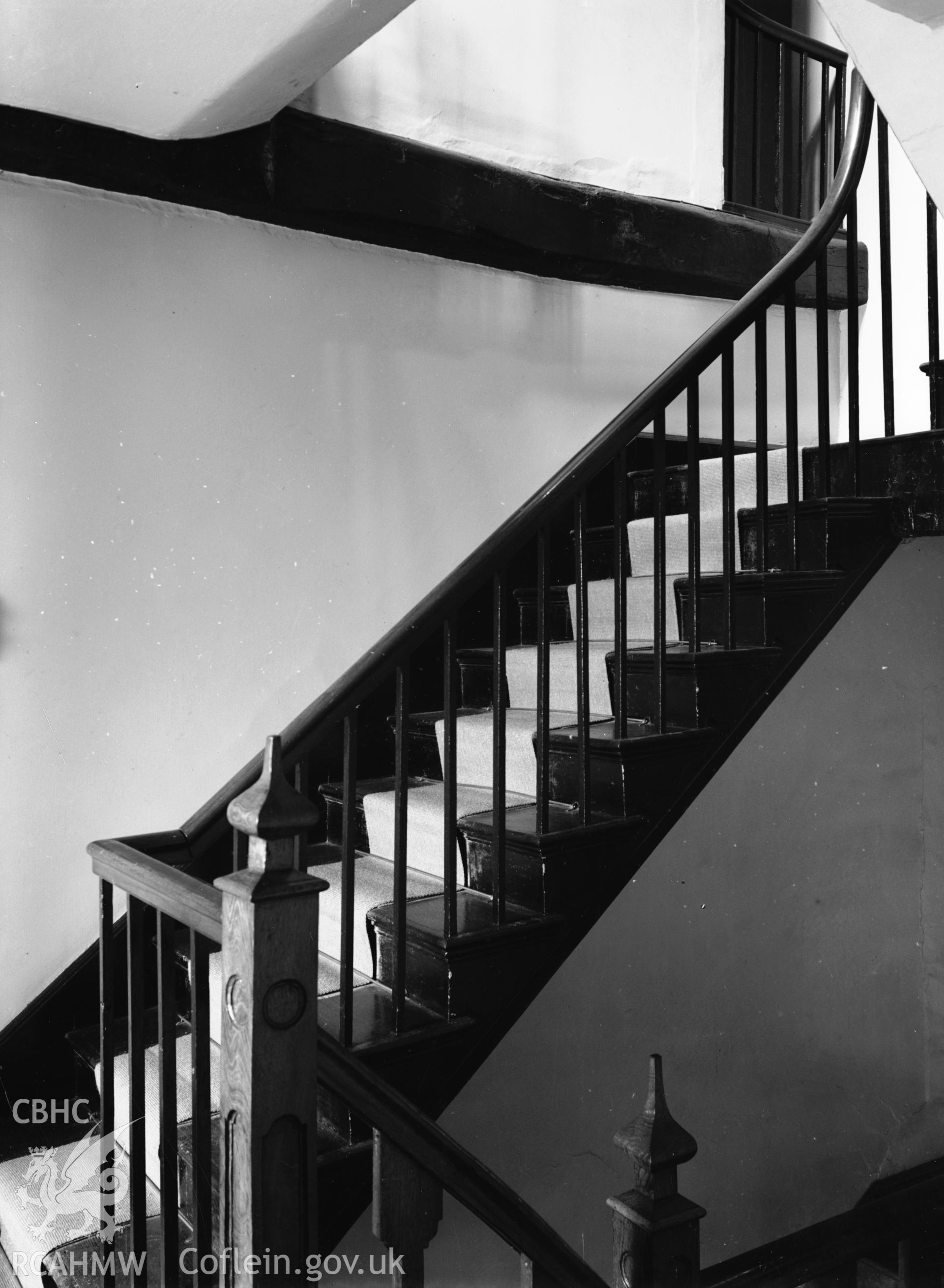 Interior view showing staircase.