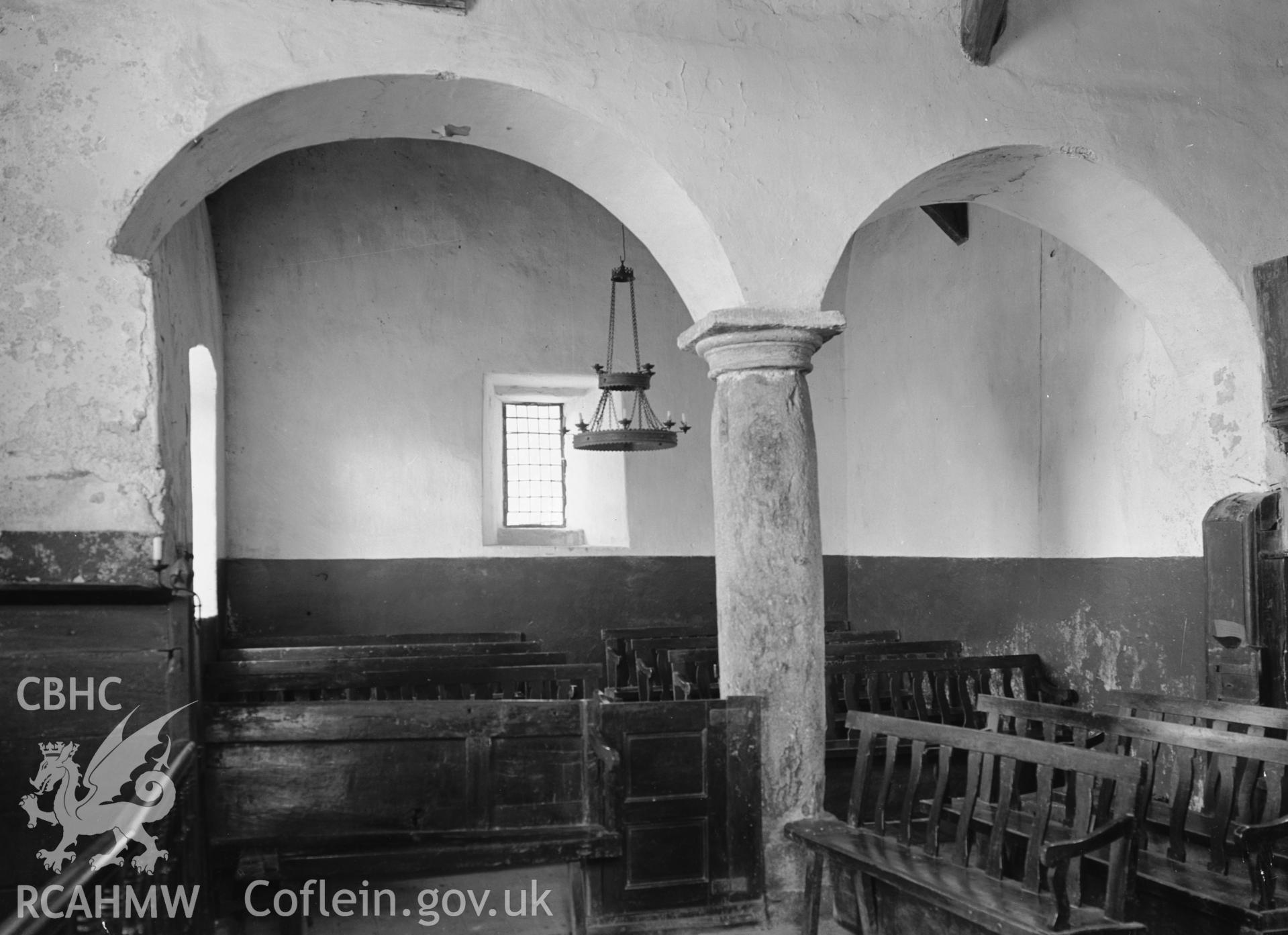 Interior view looking into the south transept.