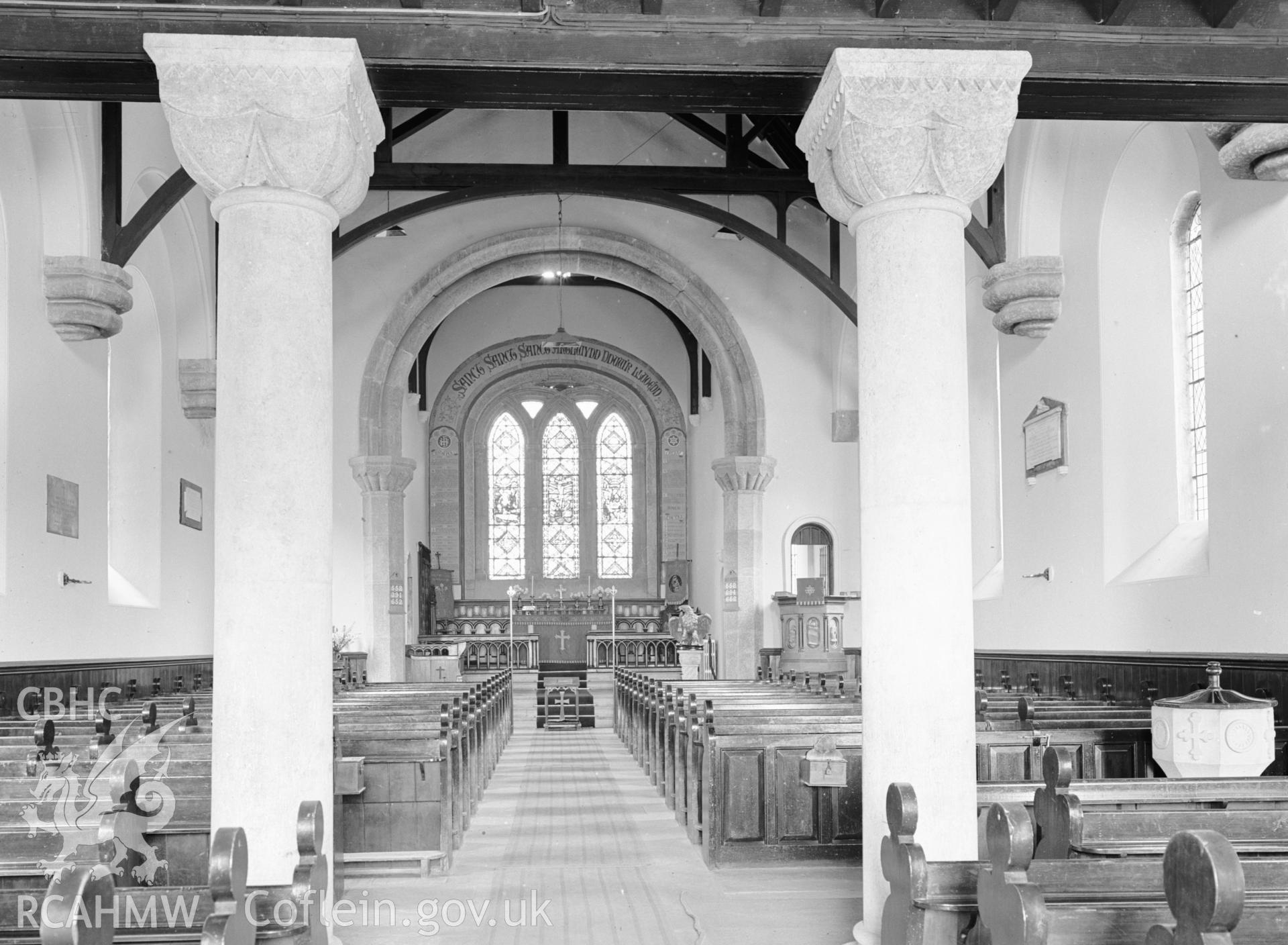 Interior view looking east.