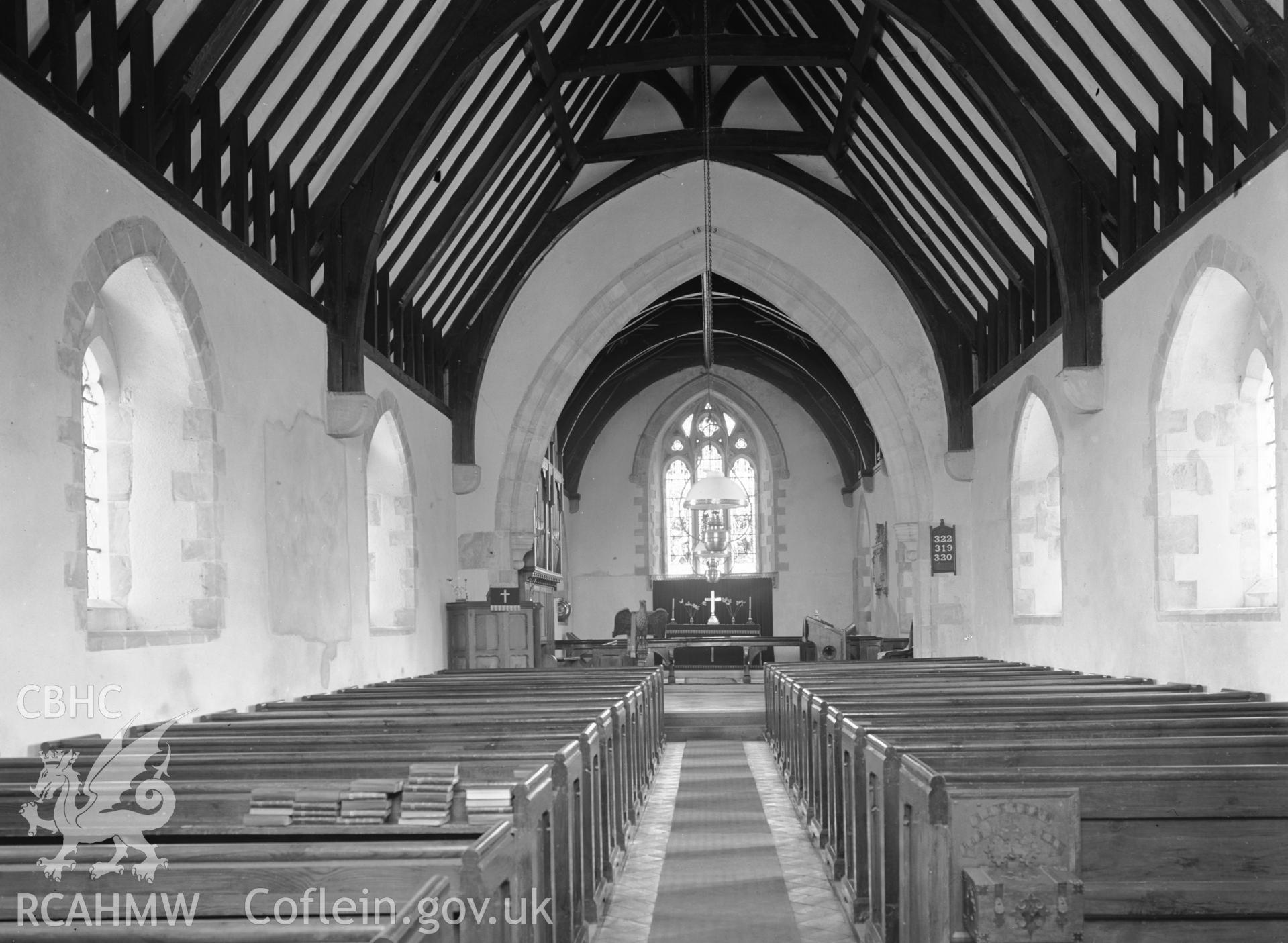 Interior view looking east.