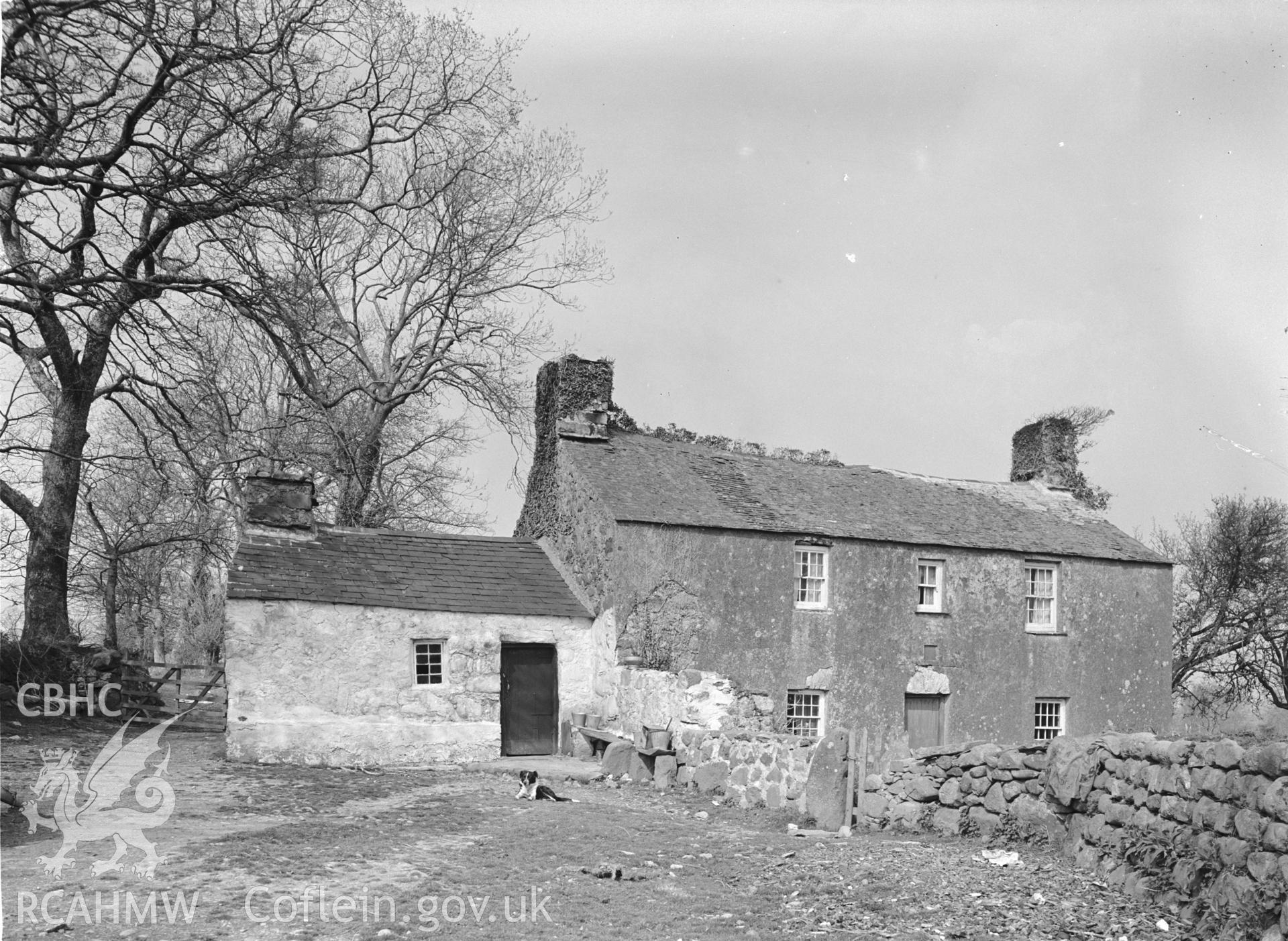 Exterior view showing datestone.