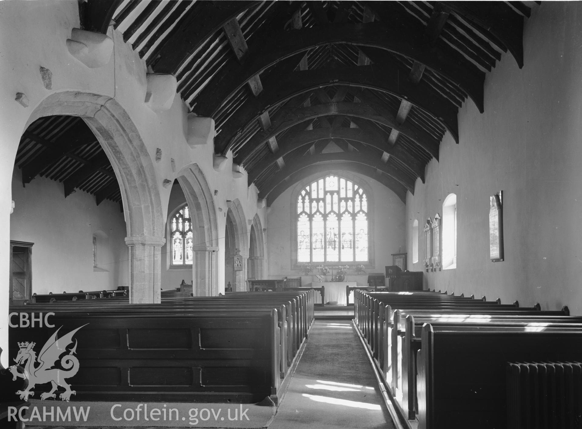 Interior view looking east.