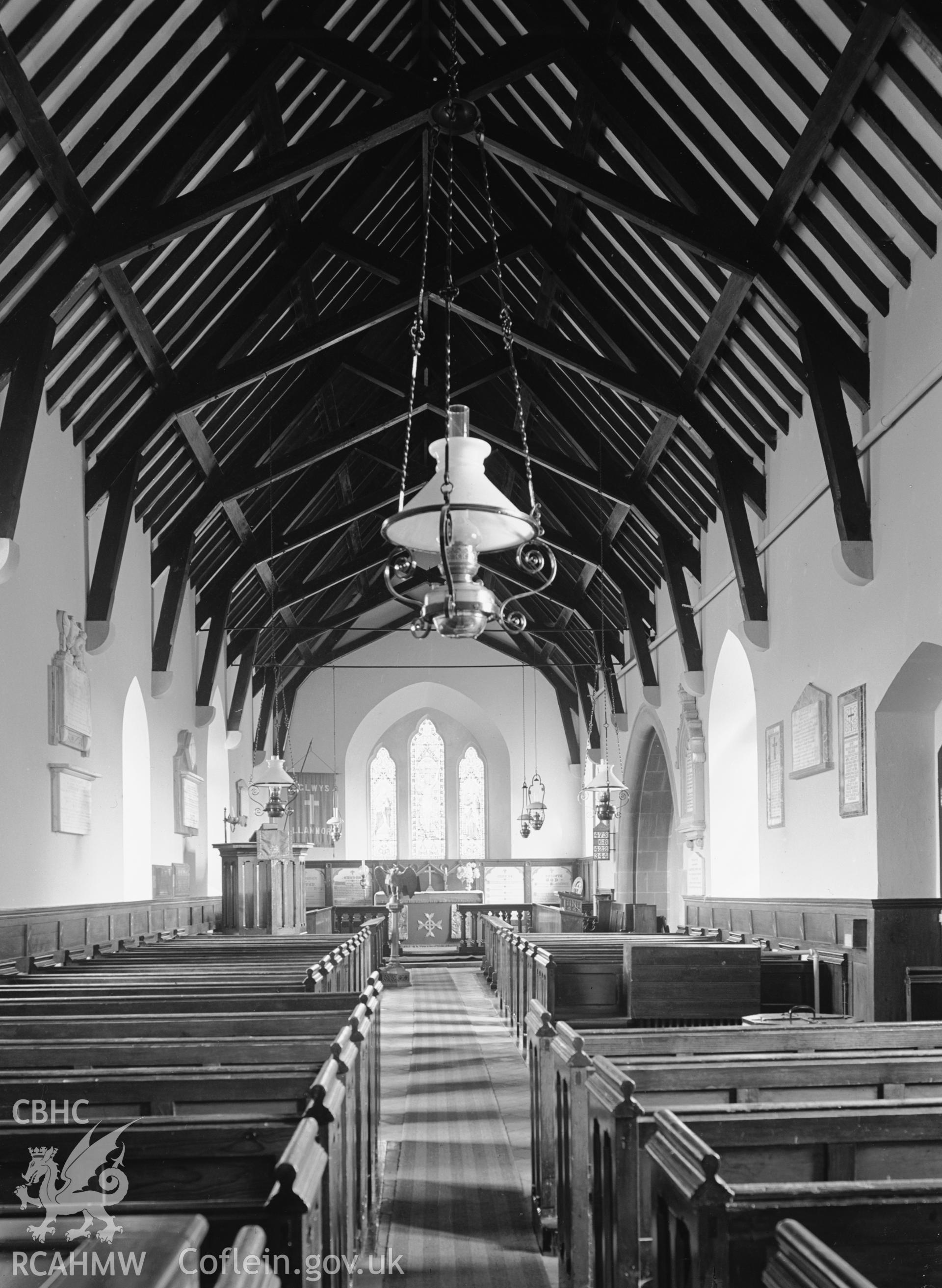 Interior view looking east.