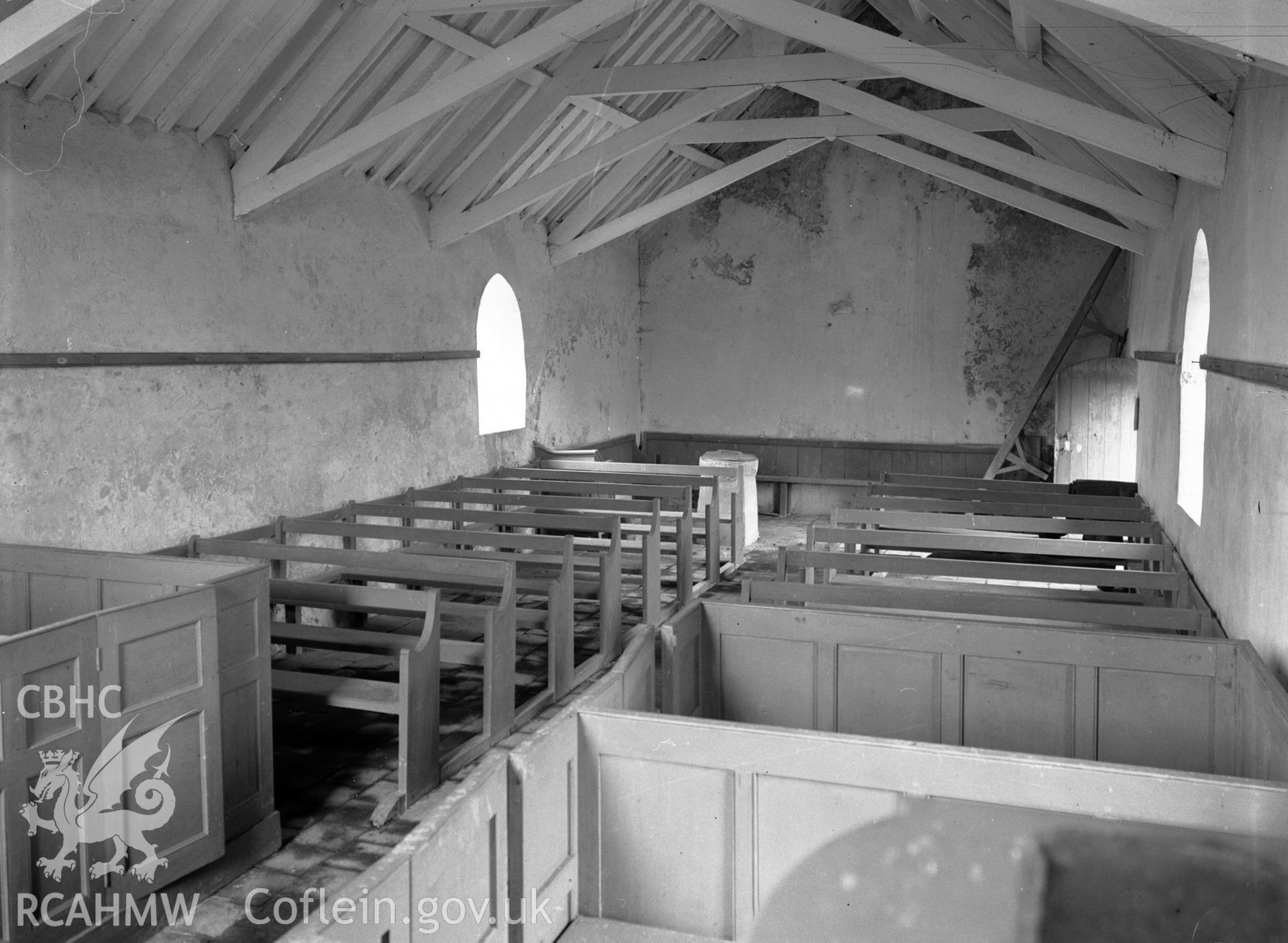 Interior view looking west.