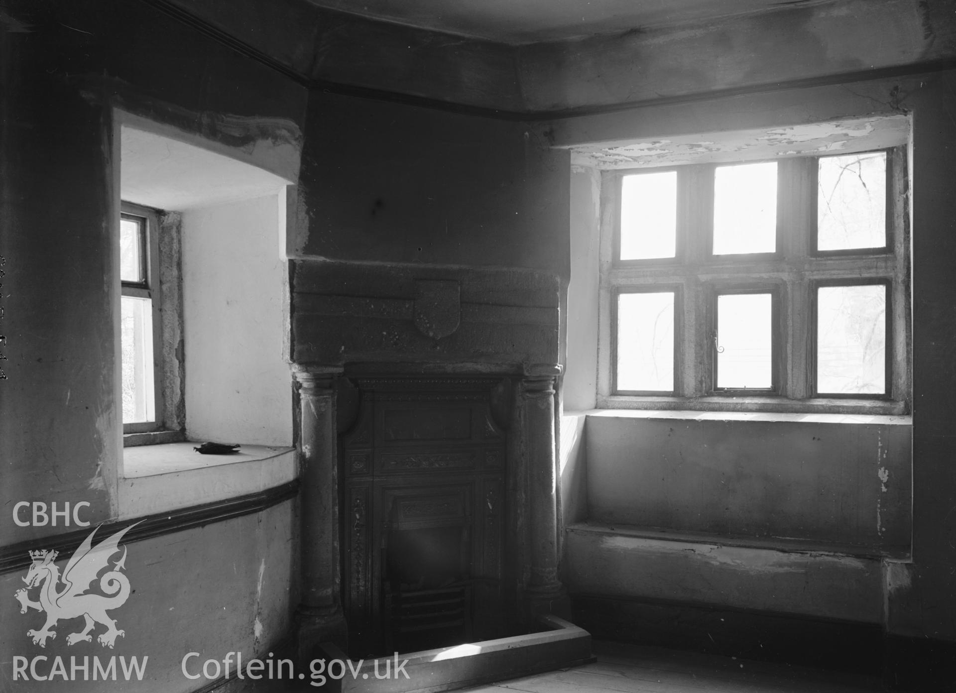 Interior view showing room over the new south porch.