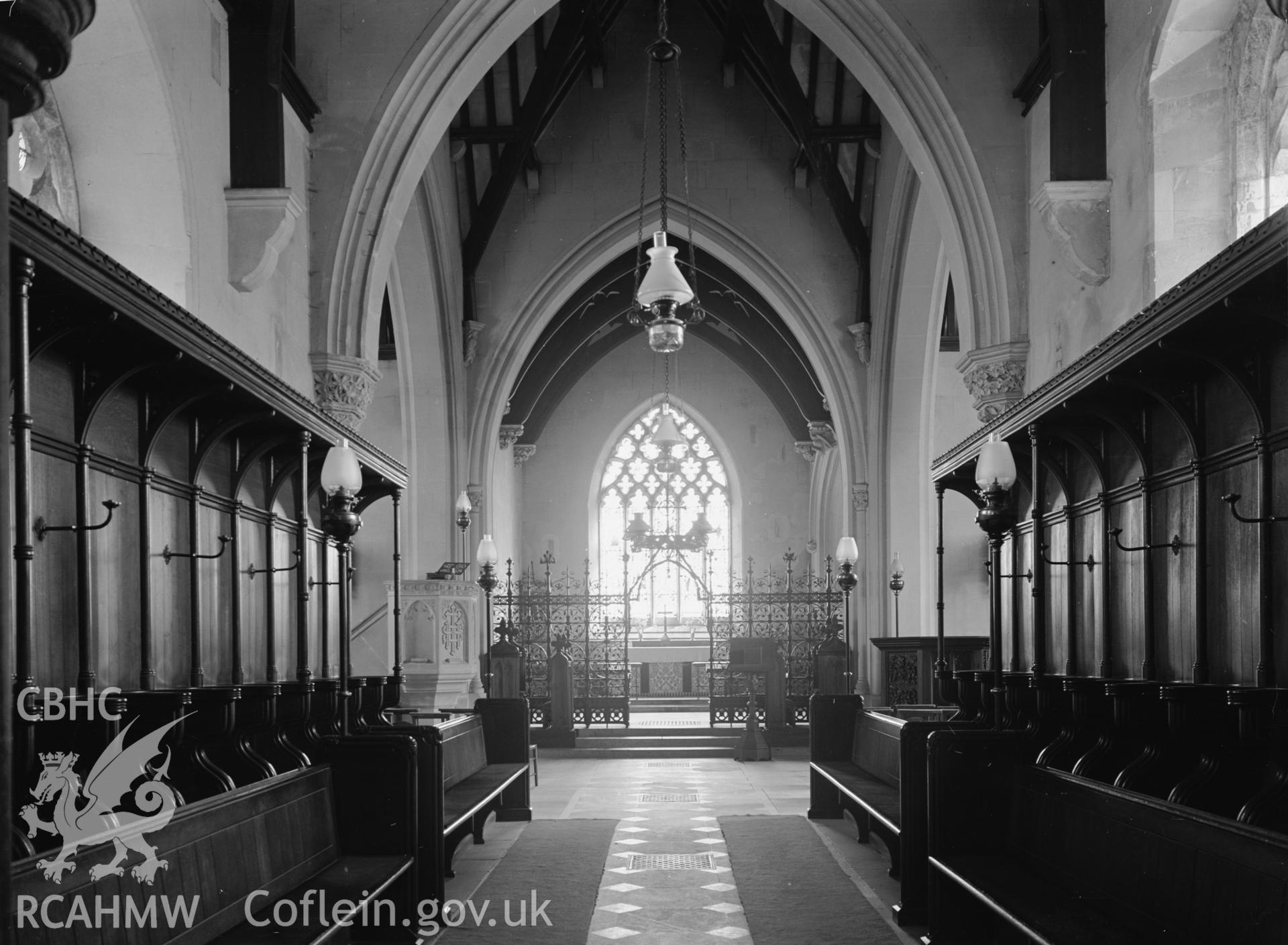 Interior view looking east.