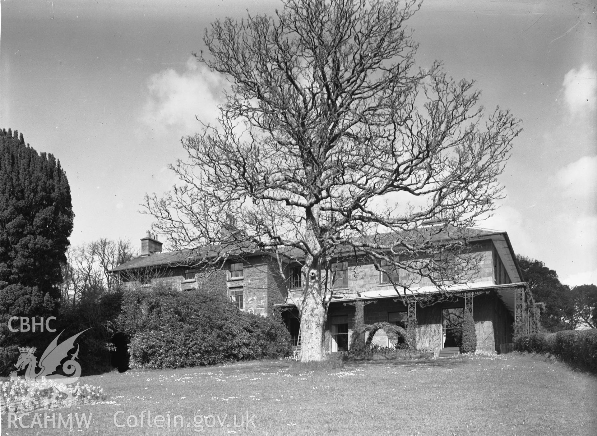 Exterior view showing west elevation.