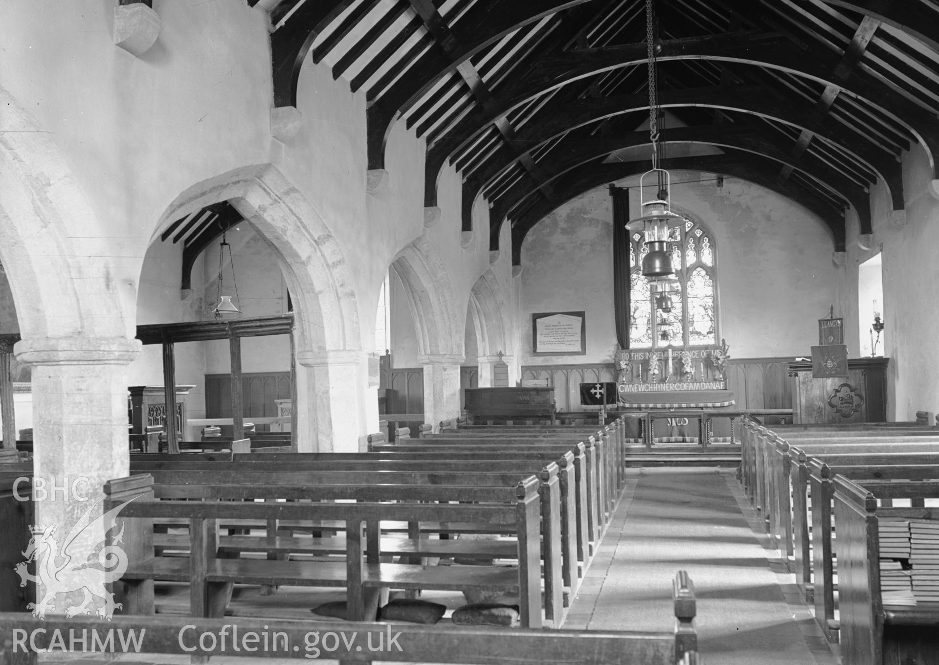 Interior view looking east.