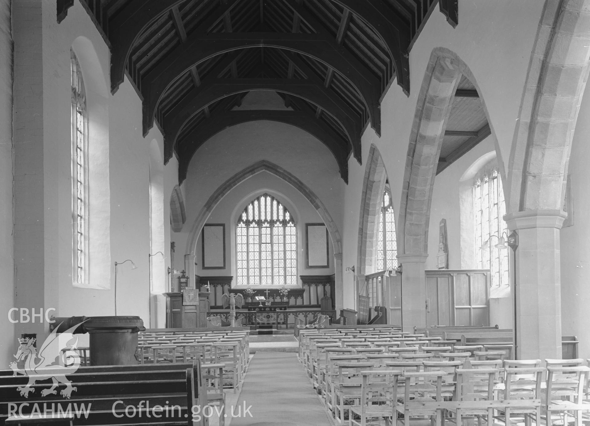 Interior view looking east.