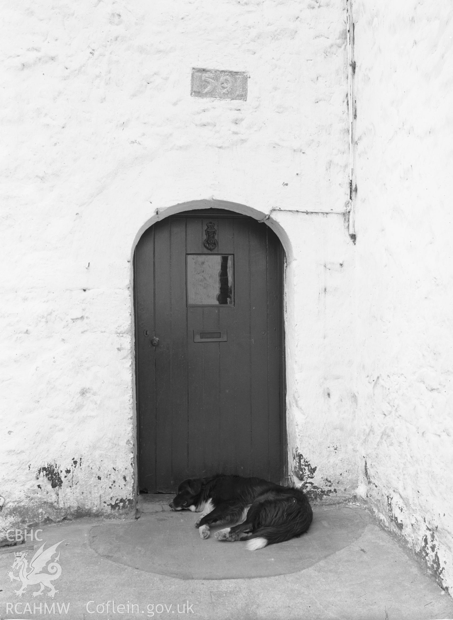 North door with 1591 date panel