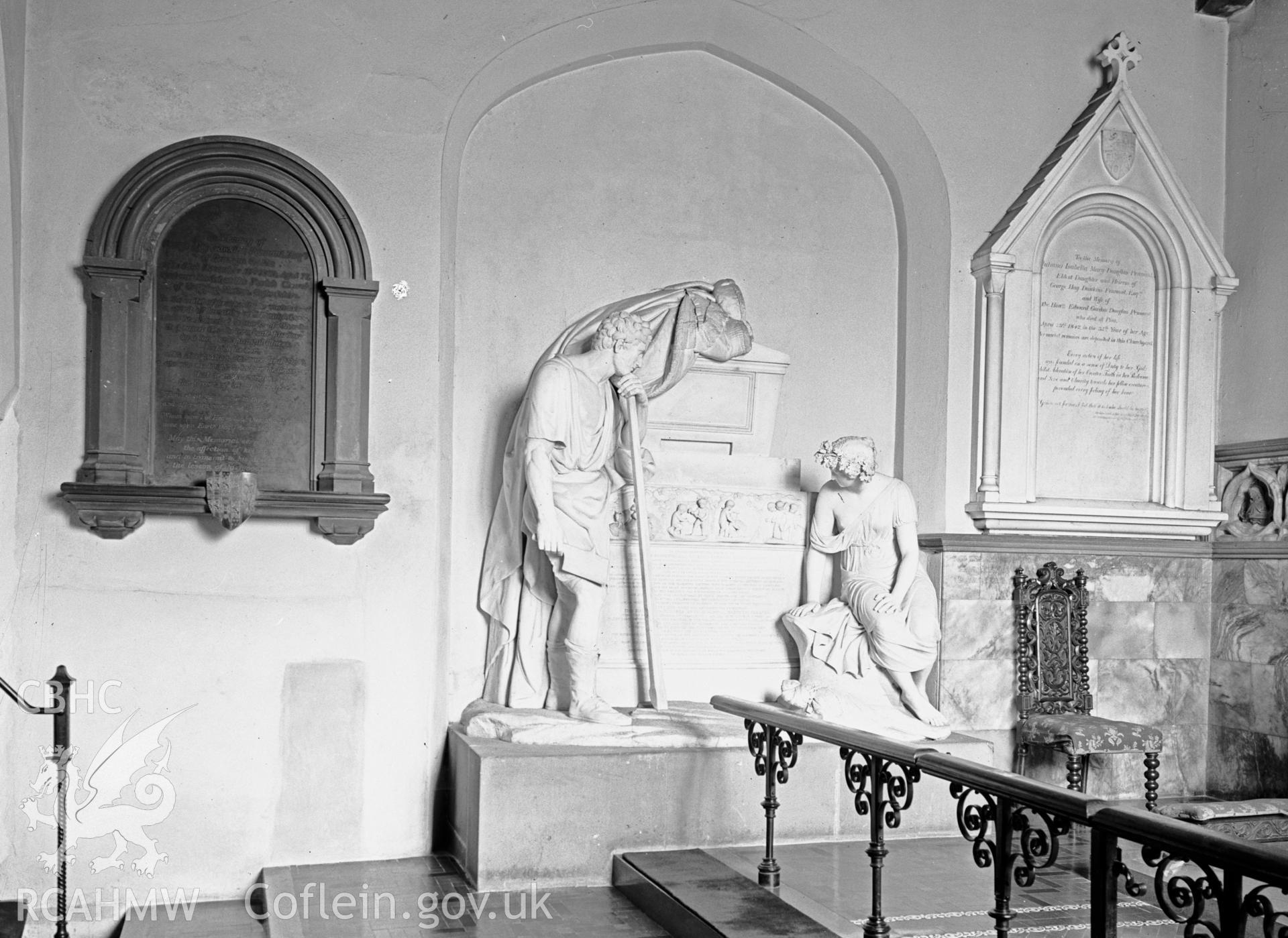 Interior view showing Pennant memorials.