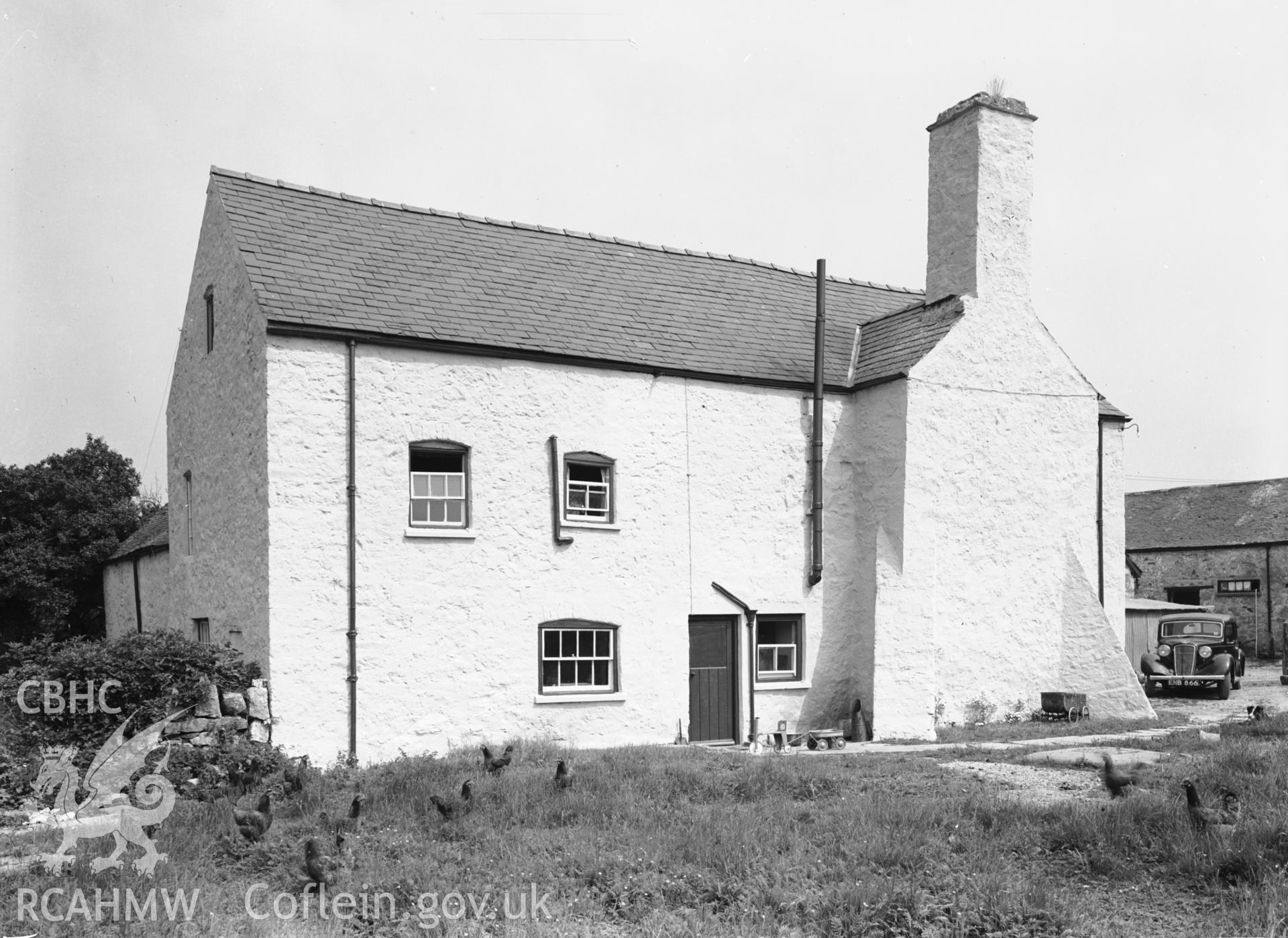 Exterior view showing south elevation.