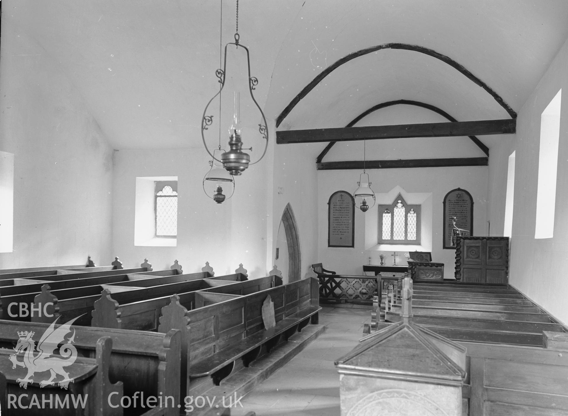 Interior view looking east.