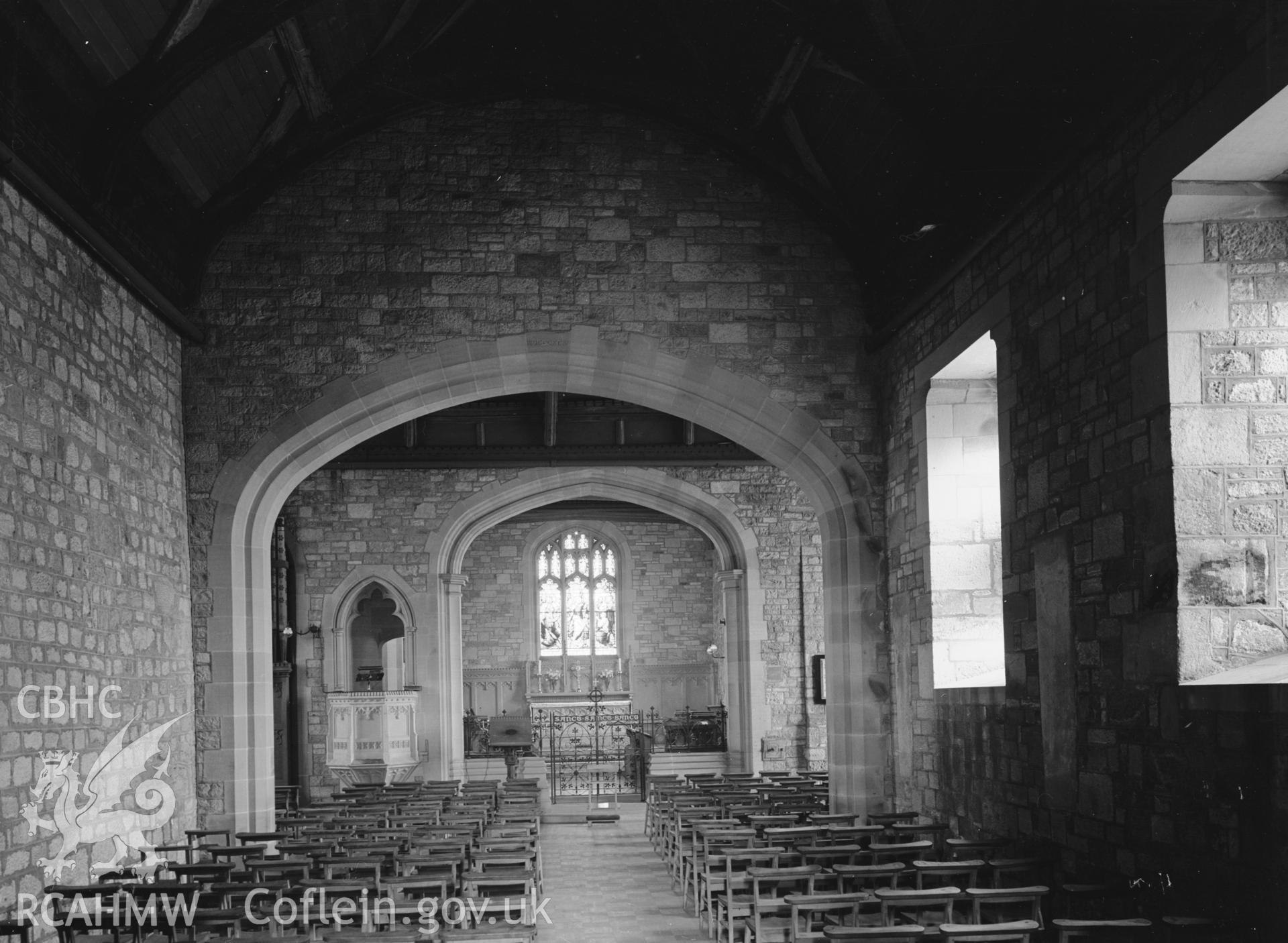 Interior view looking east.