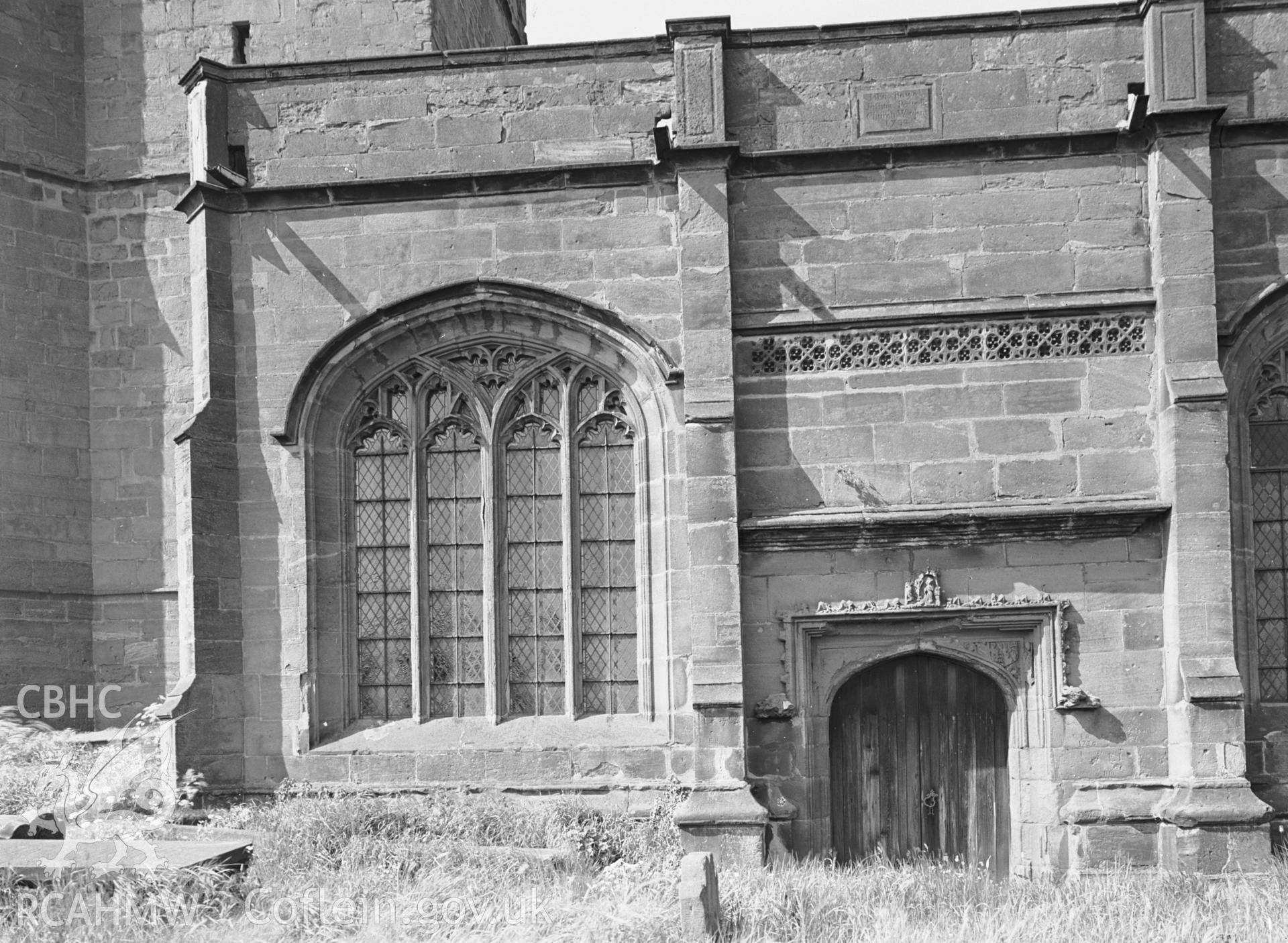 South doorway and window