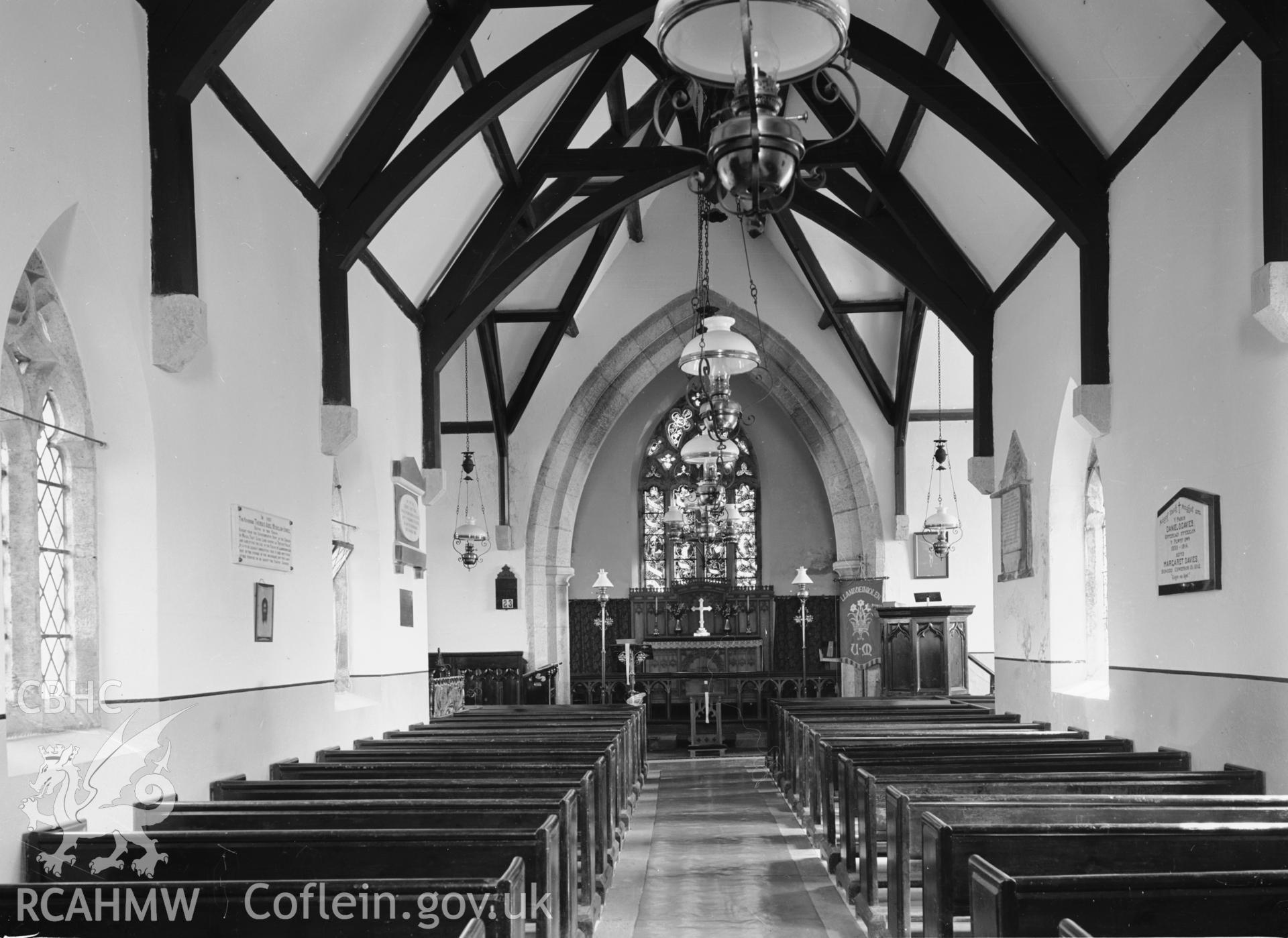 Interior view looking east.