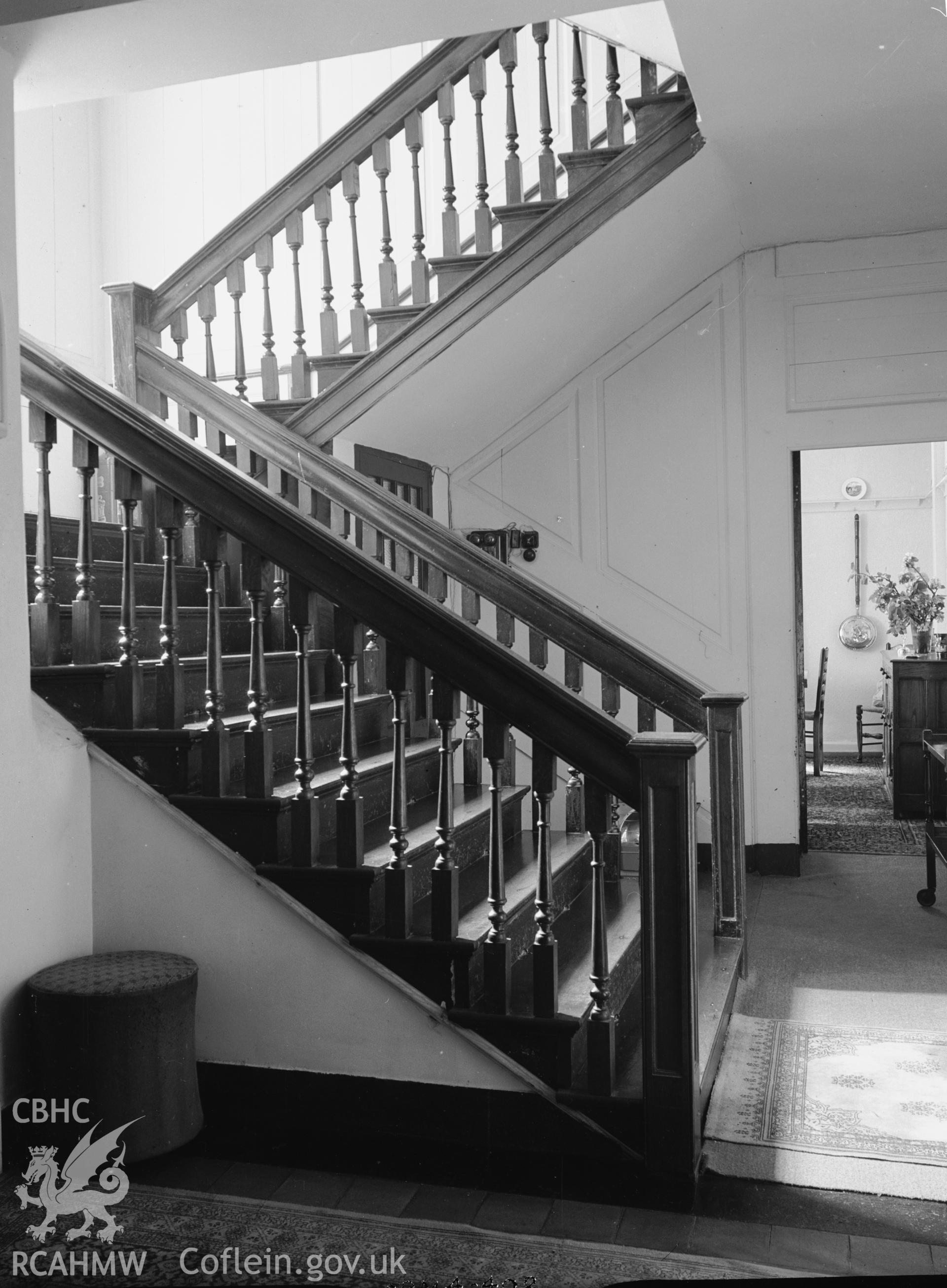 Interior view showing staircase.