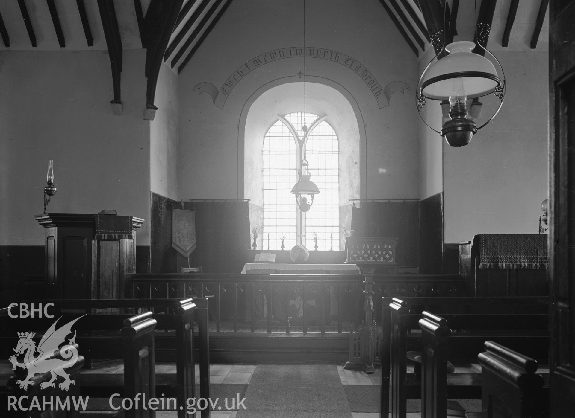 Interior view looking east.