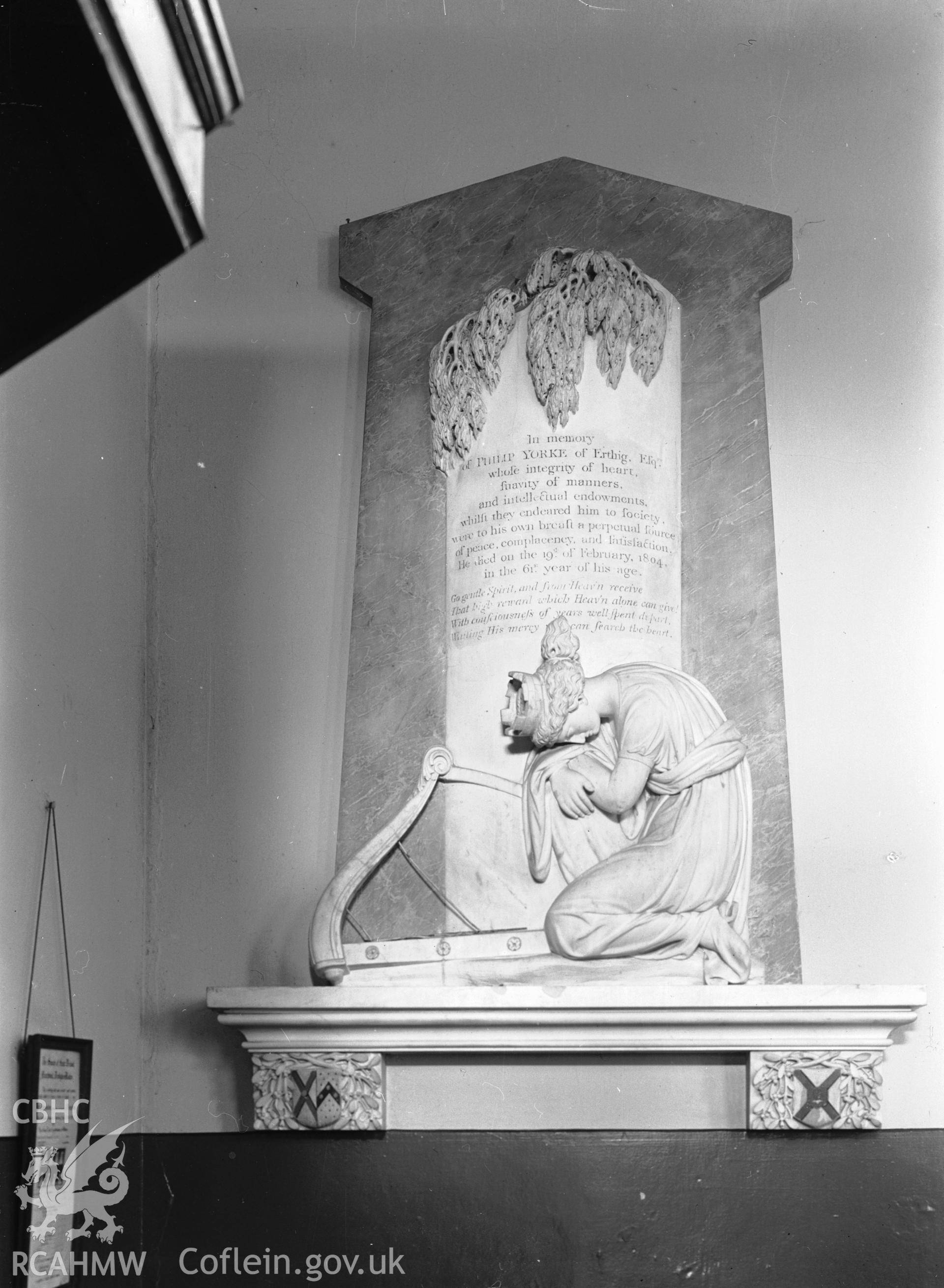 Interior: Philip Yorke 1804 memorial