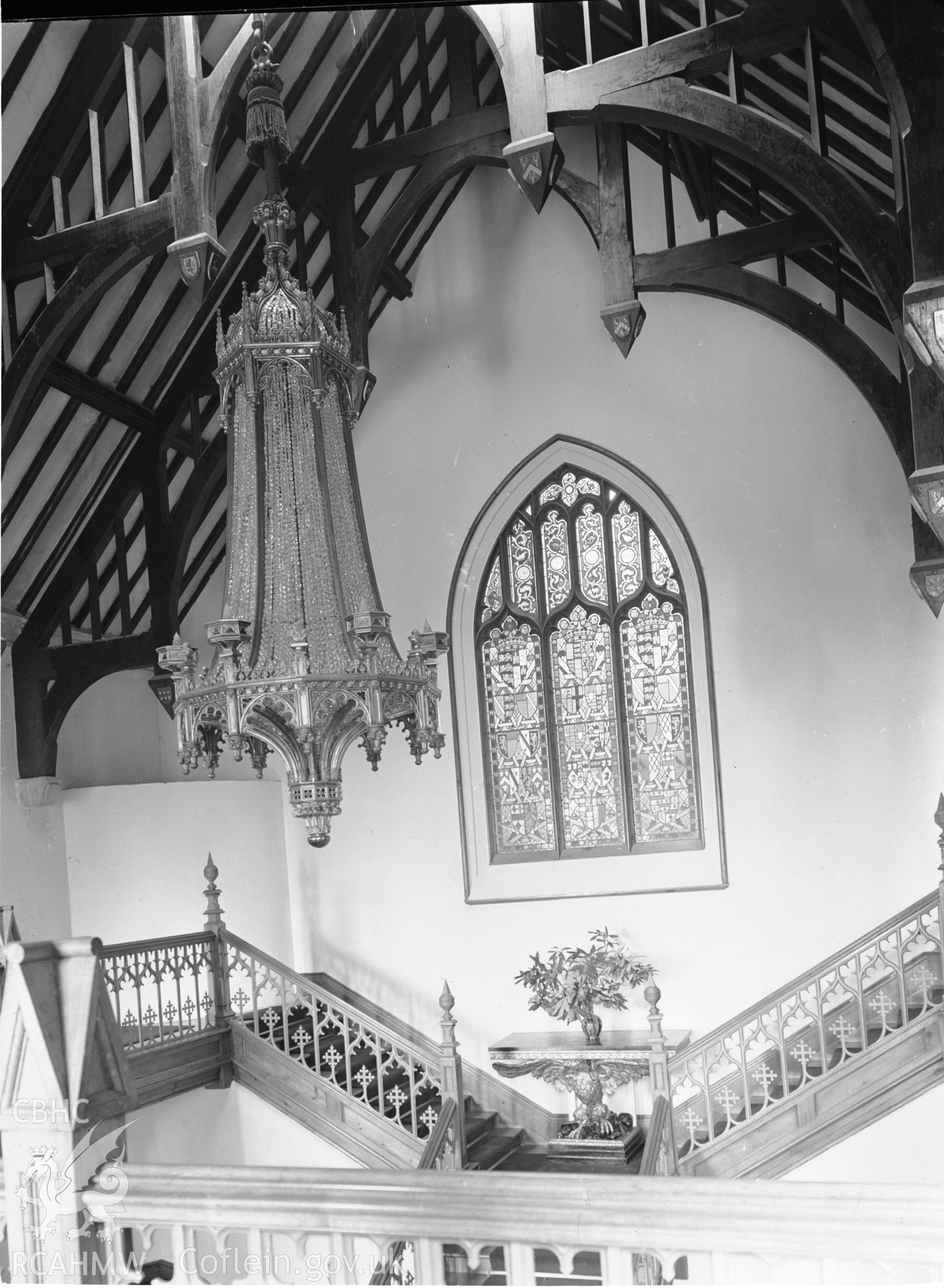 Interior view showing the entrance hall from the gallery looking west.