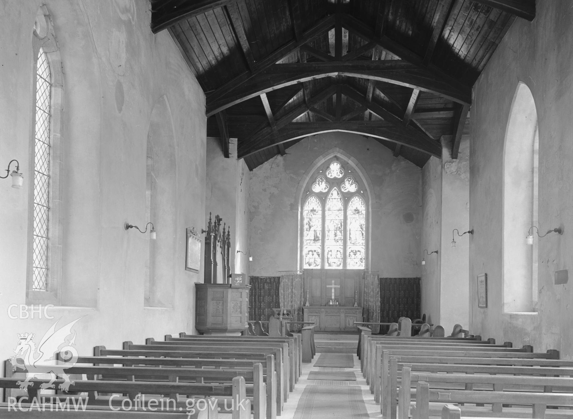 Interior view looking east.