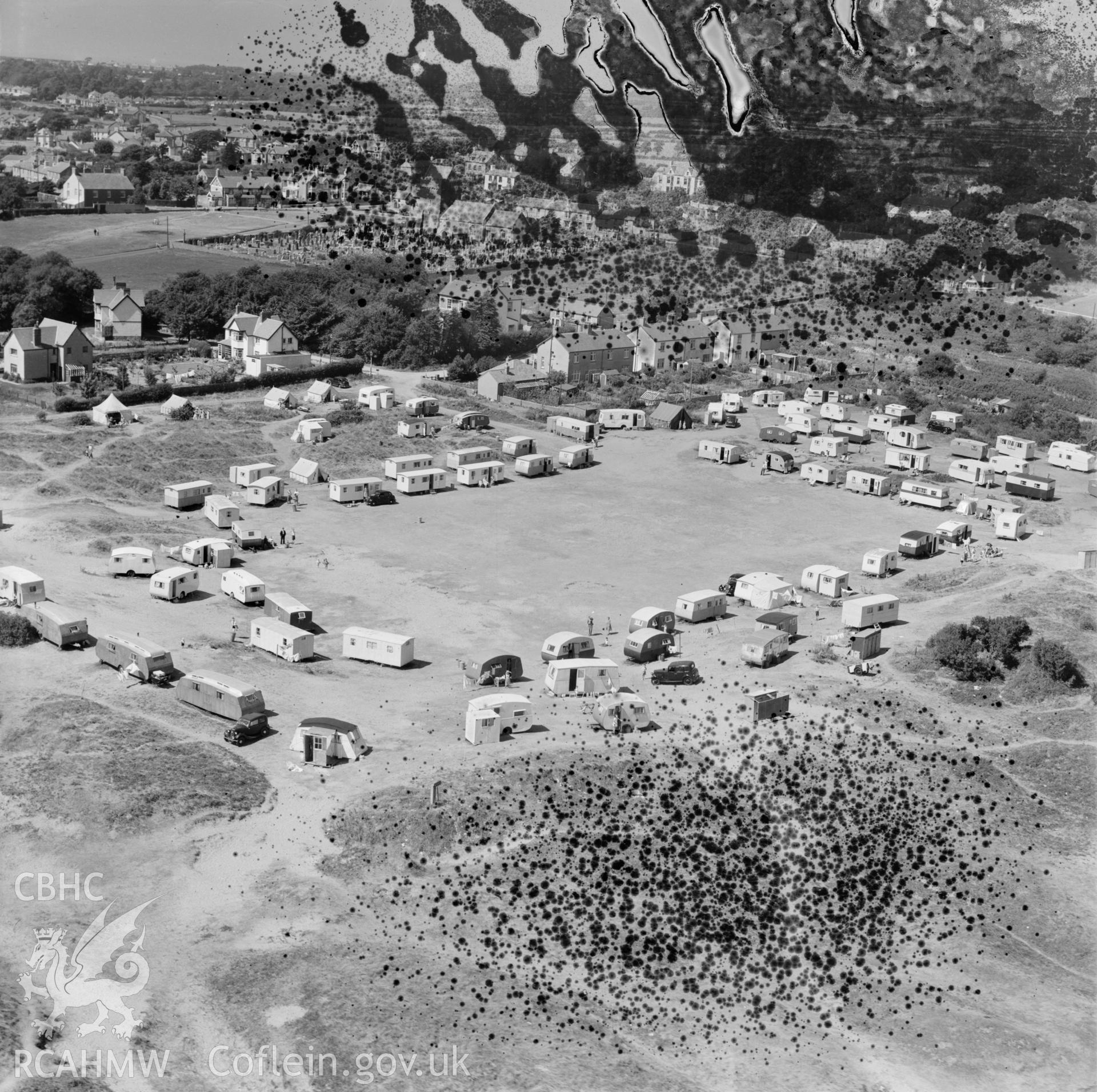 View of the Municipal Holiday Caravan Camp near Porthcawl