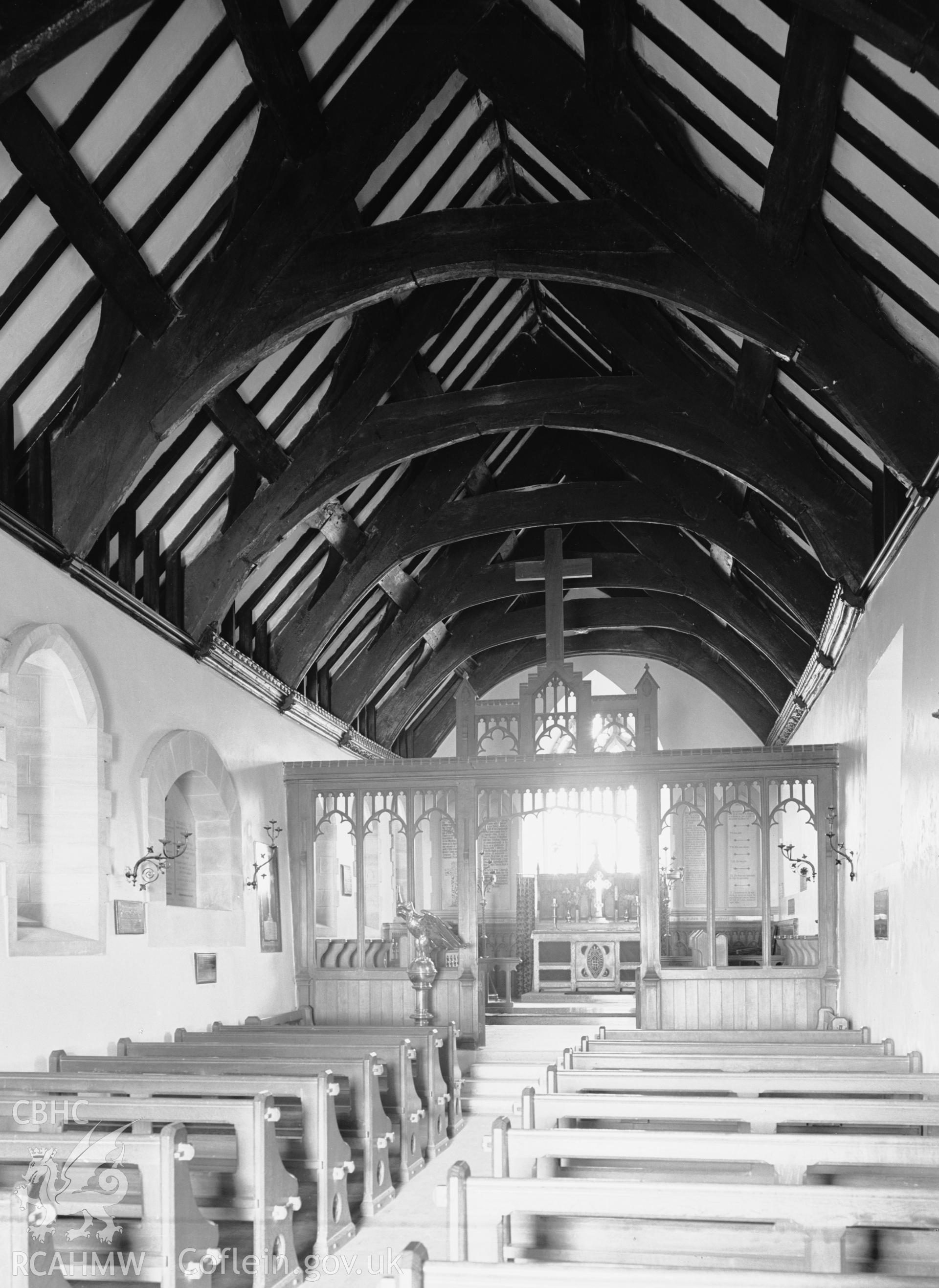 Interior view looking east.