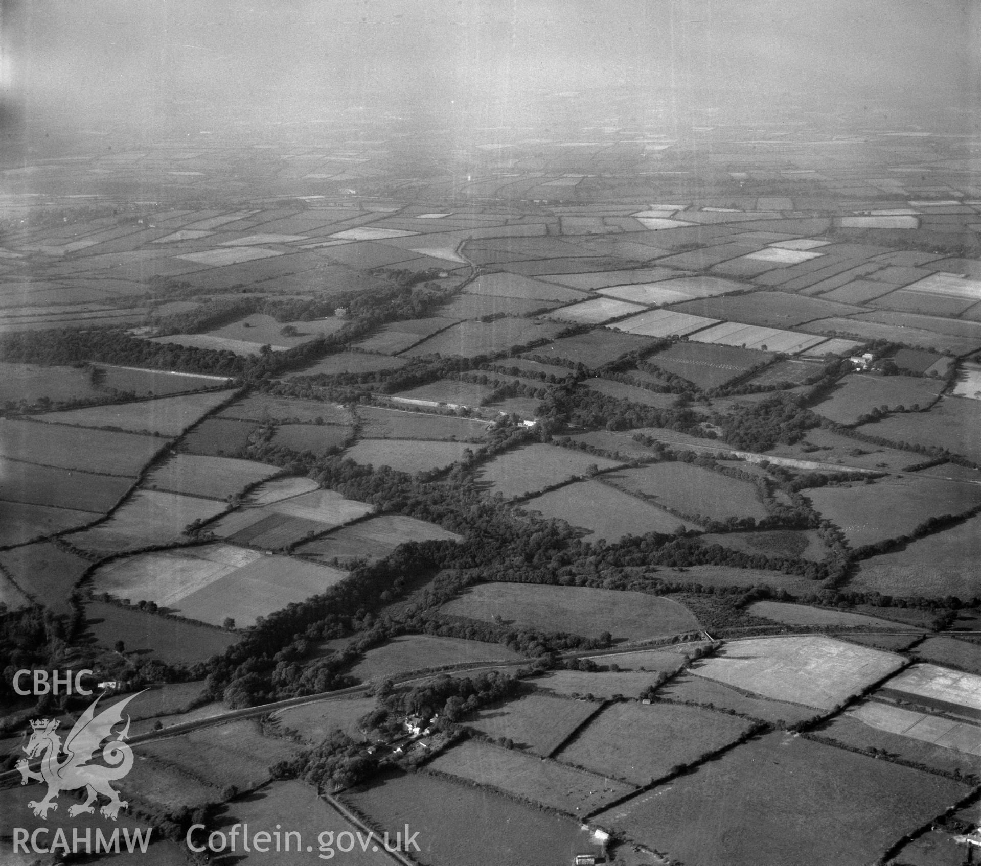 Distant view of Scolton Manor (commissioned by J. Higgon)