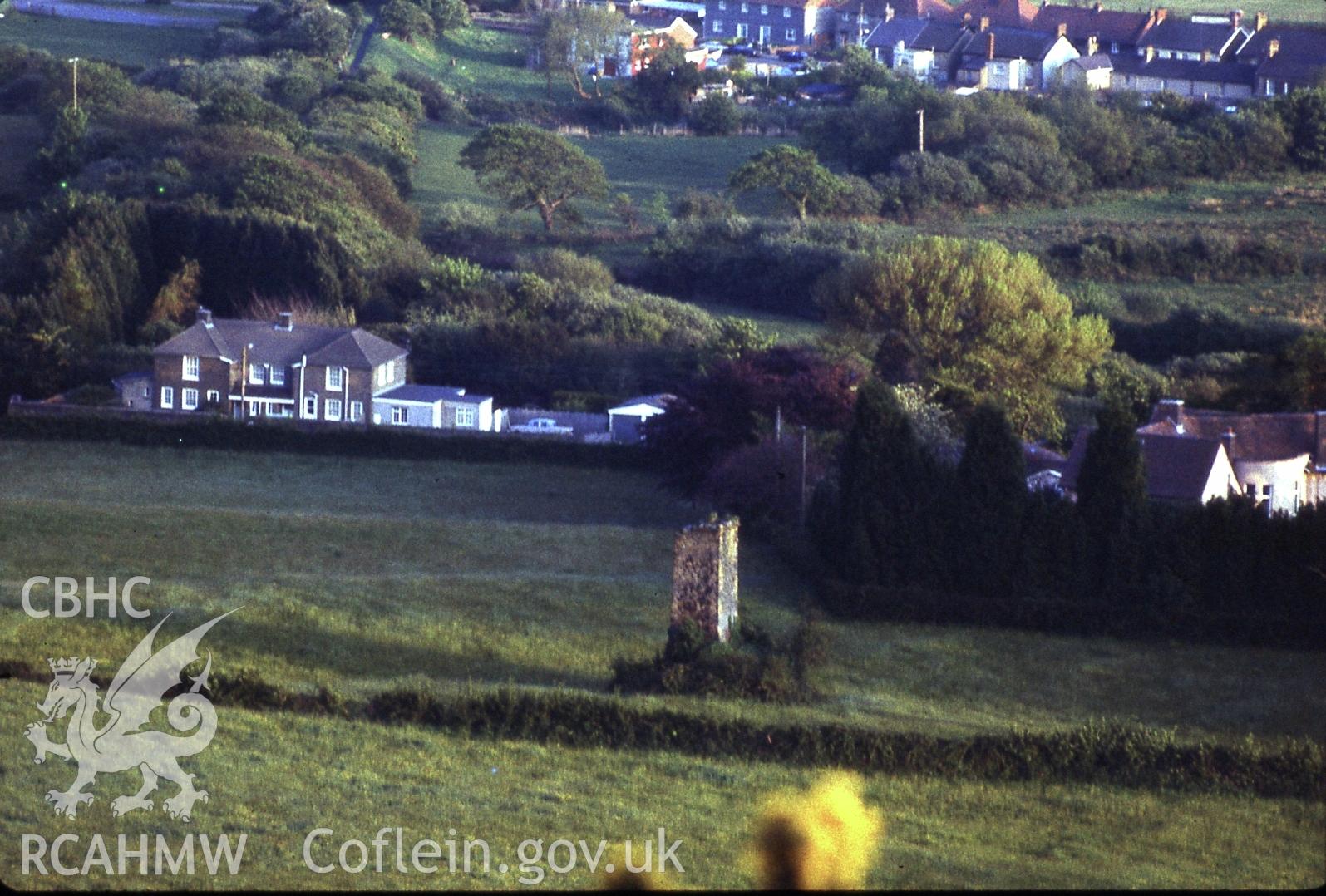 Digital photograph showing ventilation furnace for Stanley's pit, Pembrey, taken 1985.