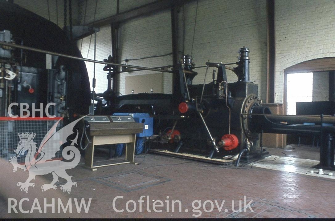 Digital photograph of Cefn Coed colliery engines, taken 1982