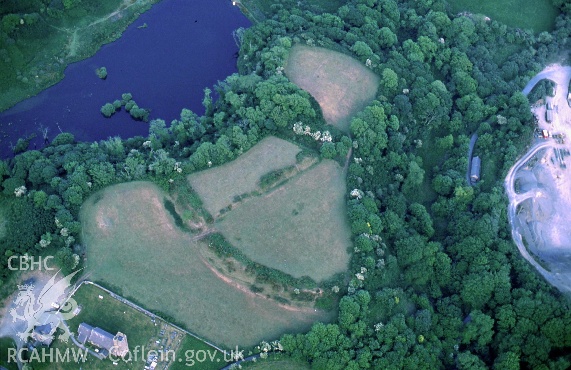 RCAHMW colour slide oblique aerial photograph of Walwyn's Castle, taken on 03/06/1991 by CR Musson