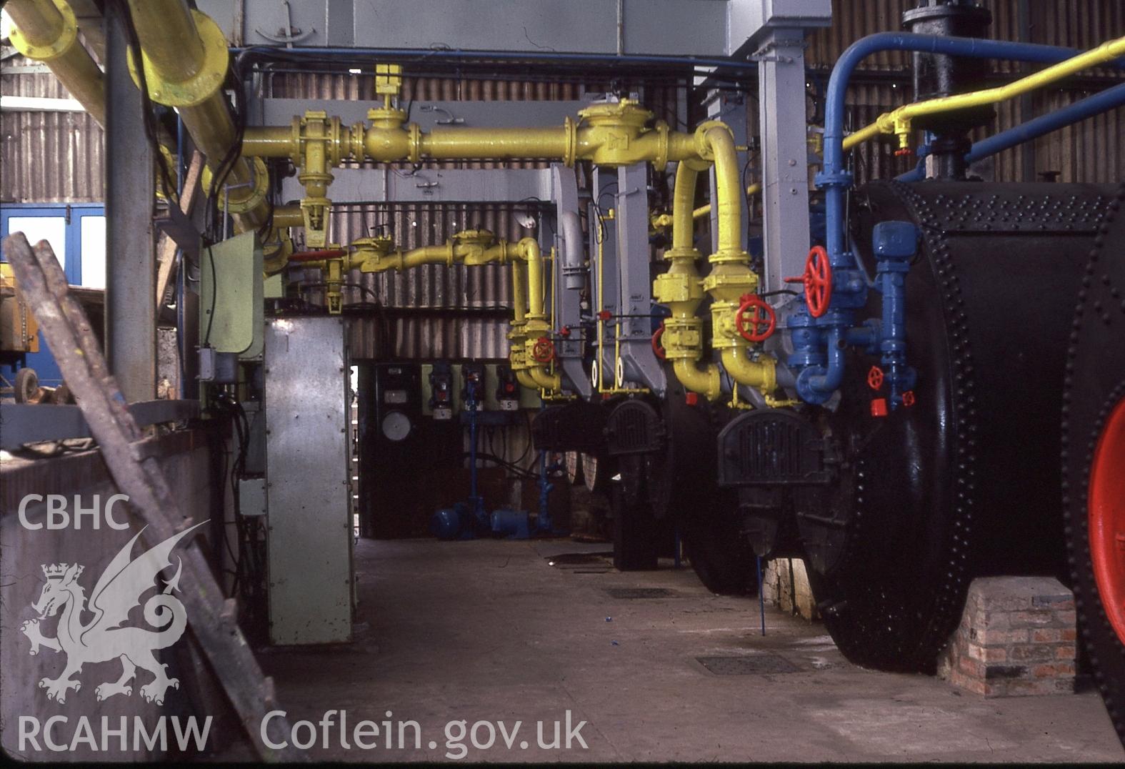 Digital photograph of Cefn Coed colliery pumps, taken 1981