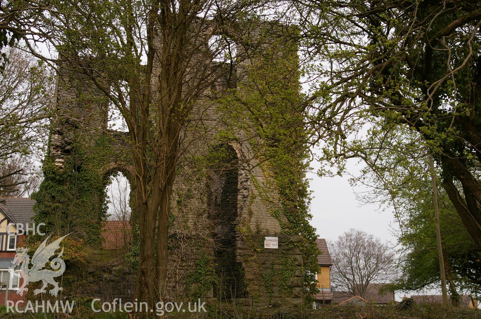 West side of engine house (fencing removed).