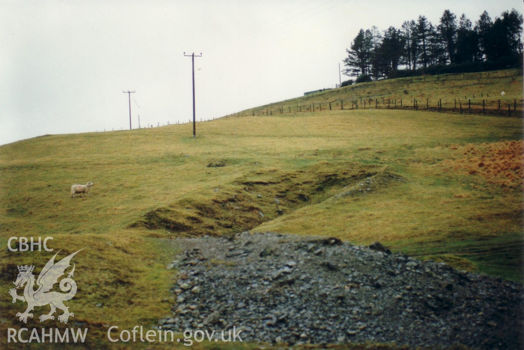 View of small mine workings in landscape