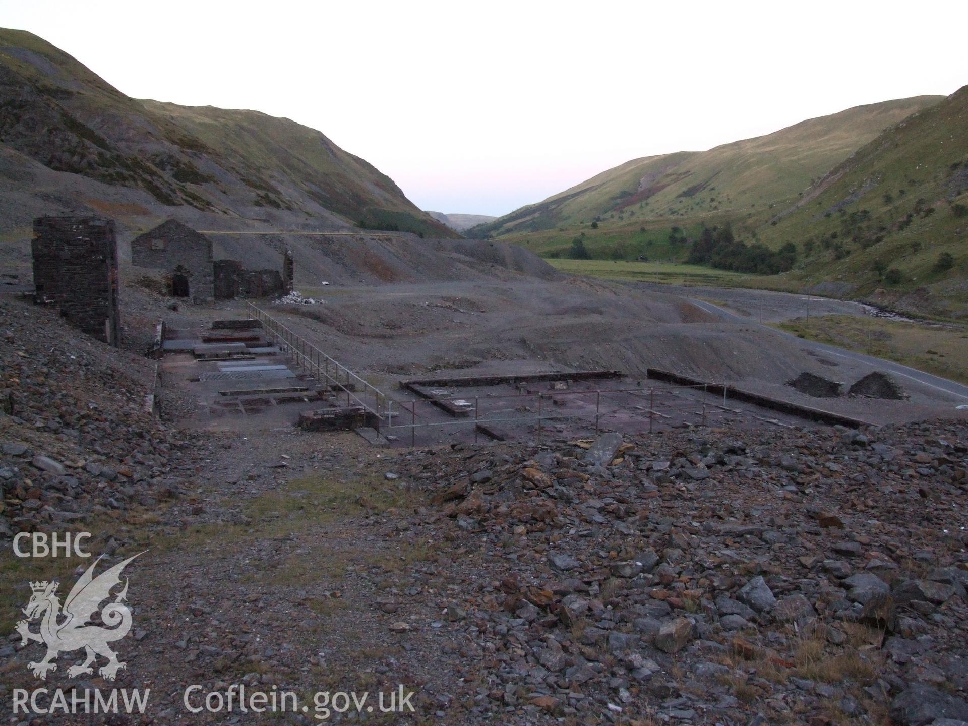 View of dressing mill floor with no 2 crusher house in distance