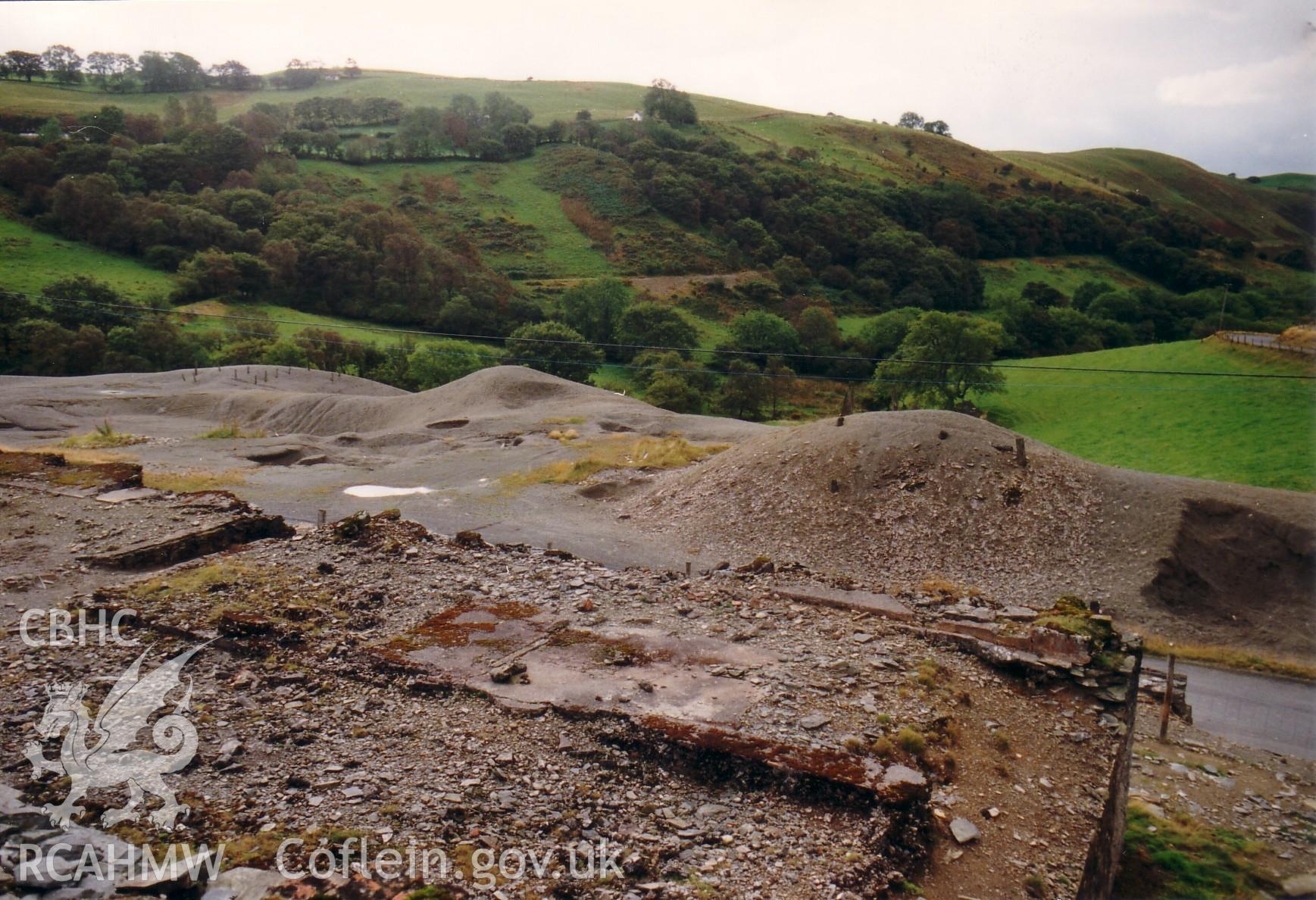 View of the dressing mill at Wemyss Mine looking towards spoil heaps.