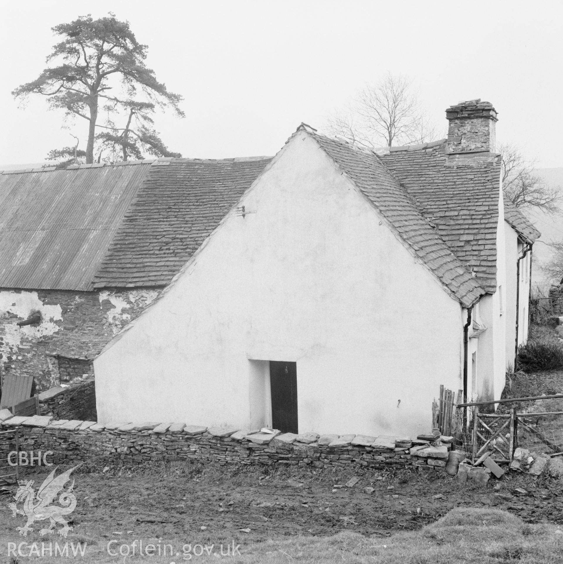 Digital copy of a black and white negative showing Parc Mawr, Eglwysilan, taken 19th November 1965.