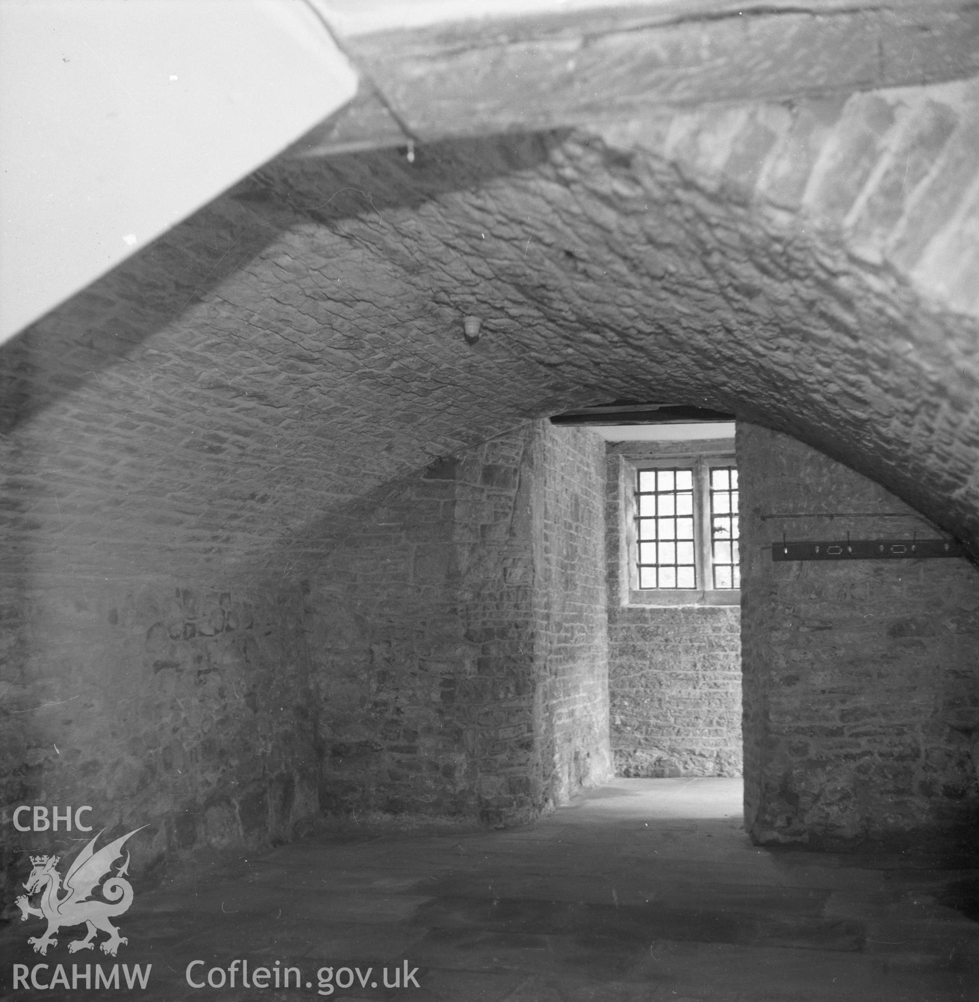 Digital copy of a black and white negative showing Coldbrook House, Abergavenny, June 1954.