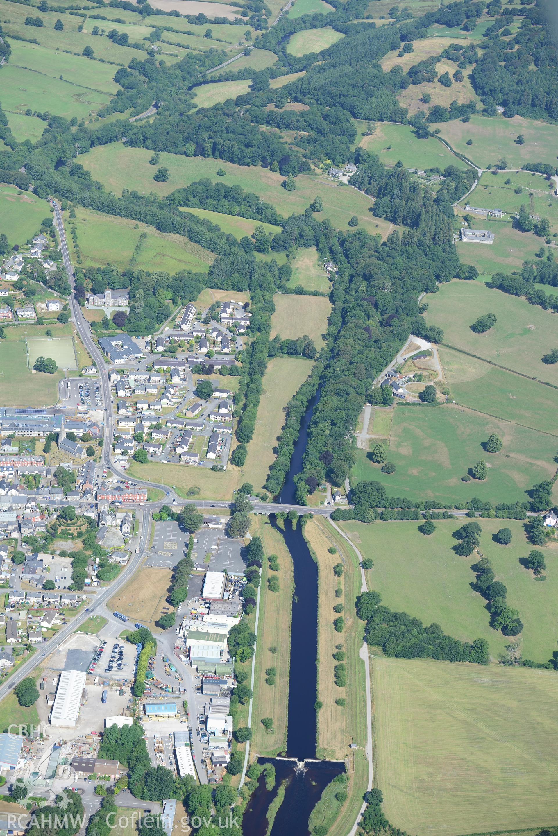 Royal Commission aerial photography of Bala town and environs taken on 19th July 2018 during the 2018 drought.