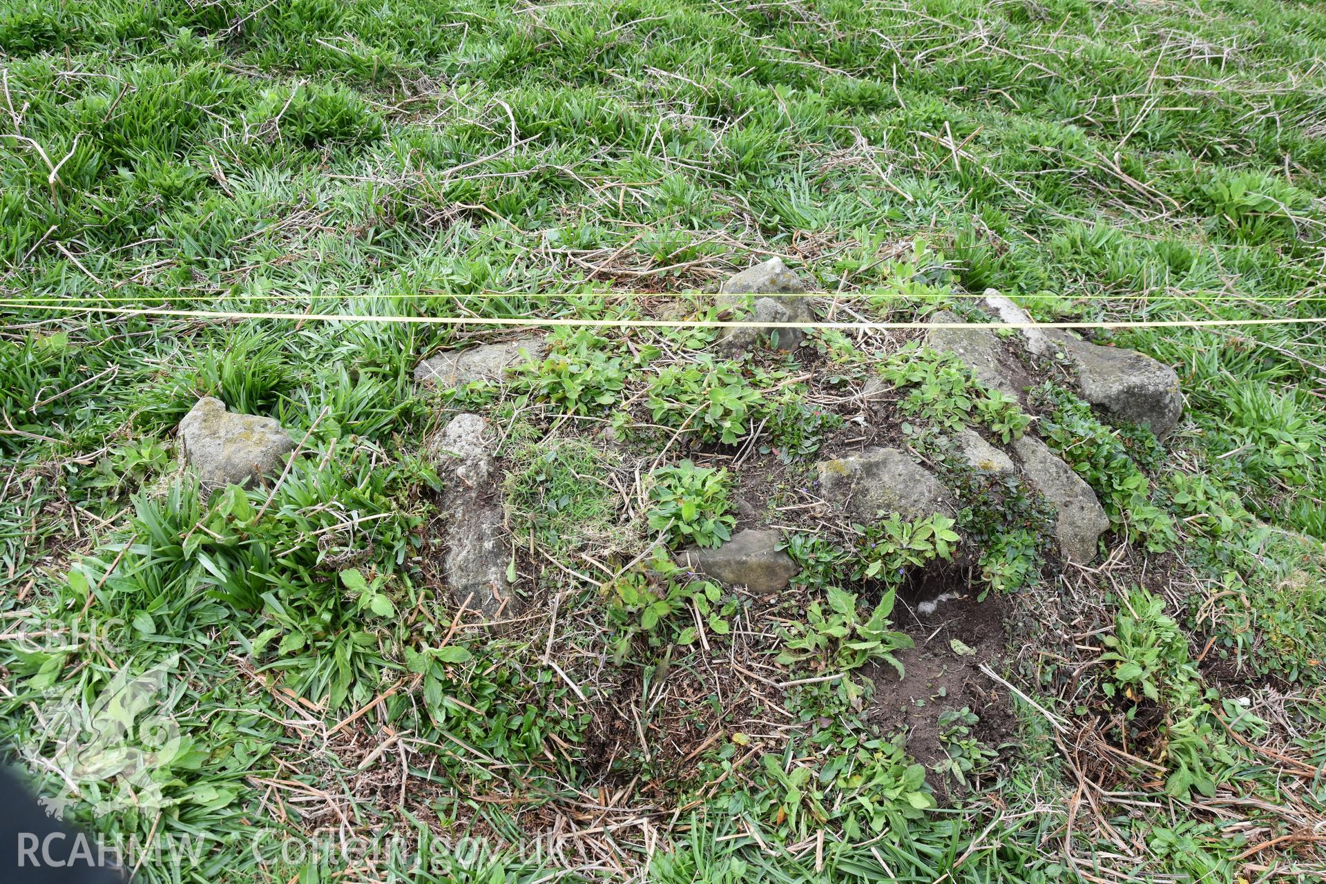 Skomer Island cairn group 1. Field survey 19 April 2018. Cairn A