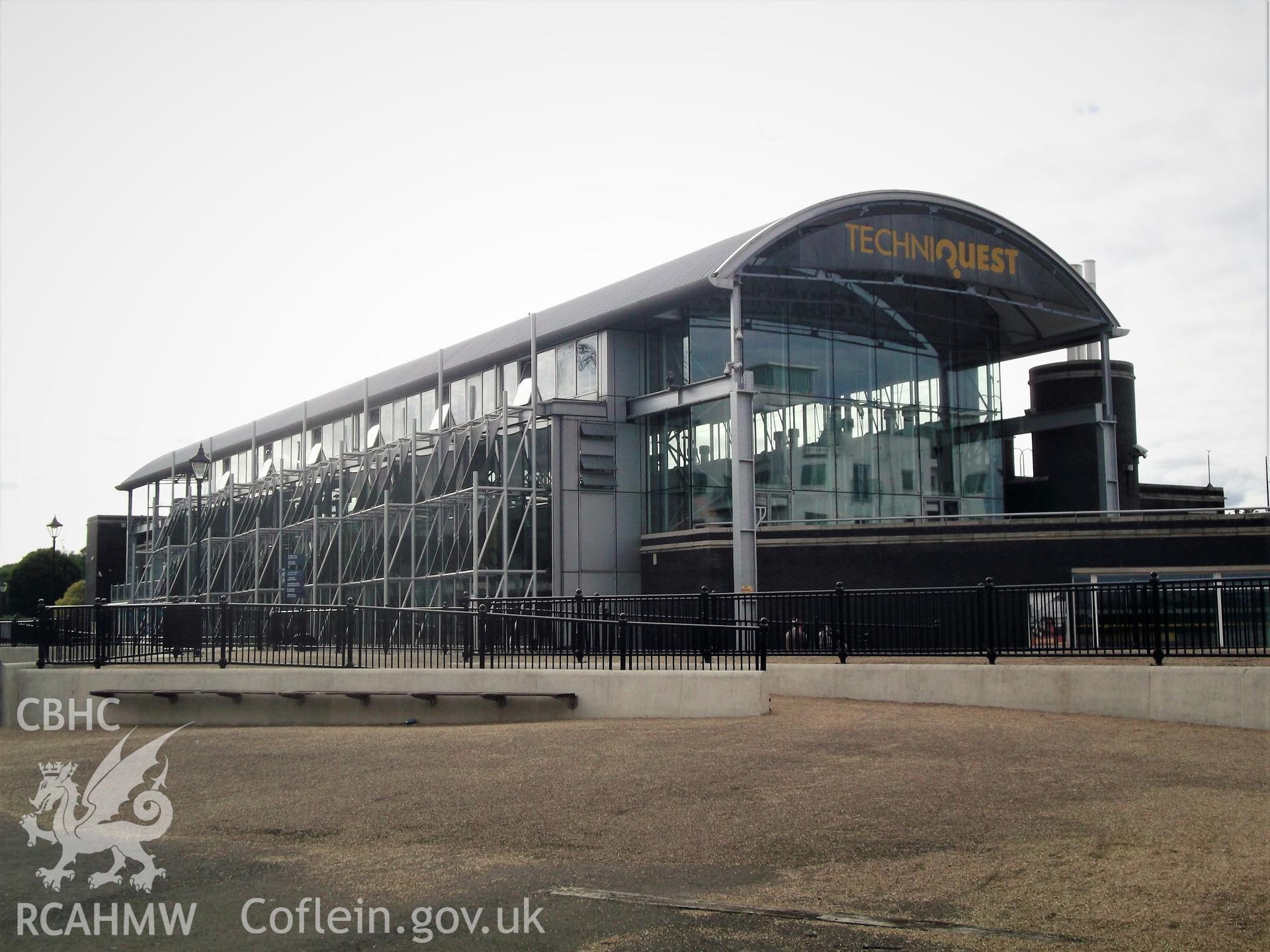 Colour photograph showing exterior of Techniquest, Butetown, Cardiff. Photographed during survey conducted by Adam N. Coward on 17th July 2018.